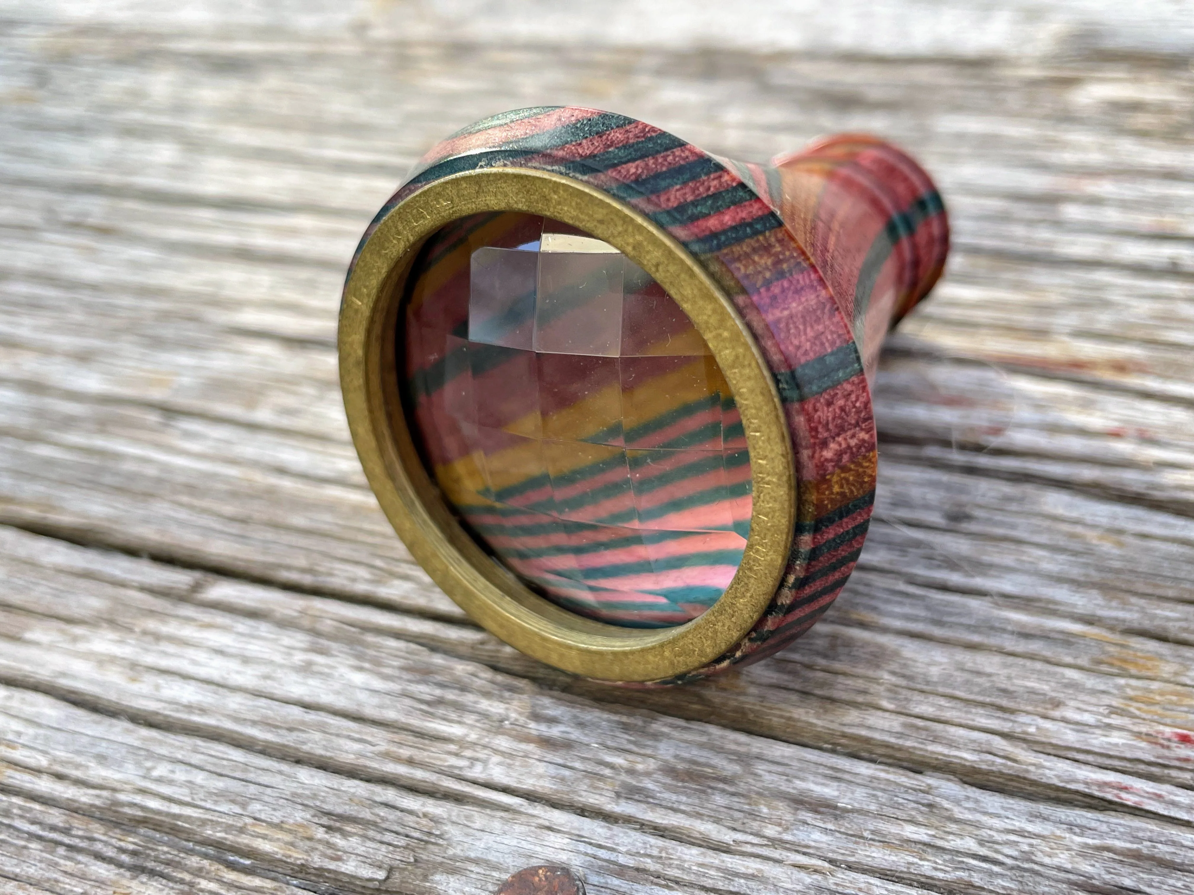 80s Wood Dioptric Prism Kaleidoscope Dragonfly By Van Cort Instruments - Image 7