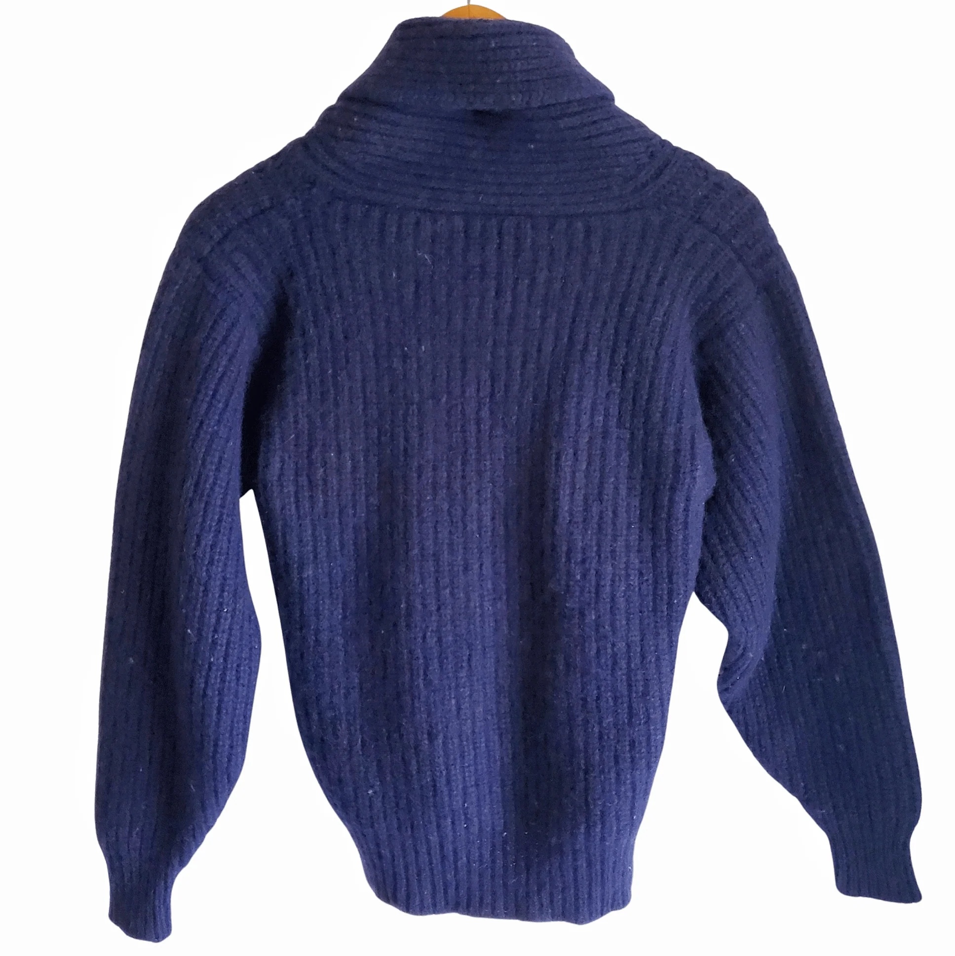 80s Wool Knit Sweater Navy Blue Women's Size Small By Laura Ashley - Image 5