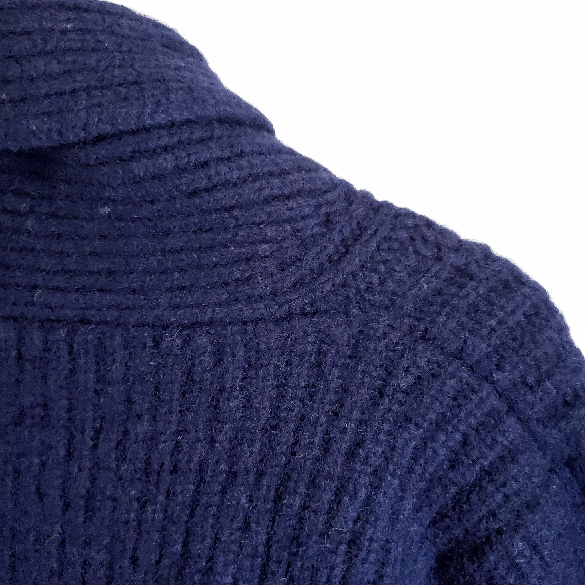80s Wool Knit Sweater Navy Blue Women's Size Small By Laura Ashley - Image 8