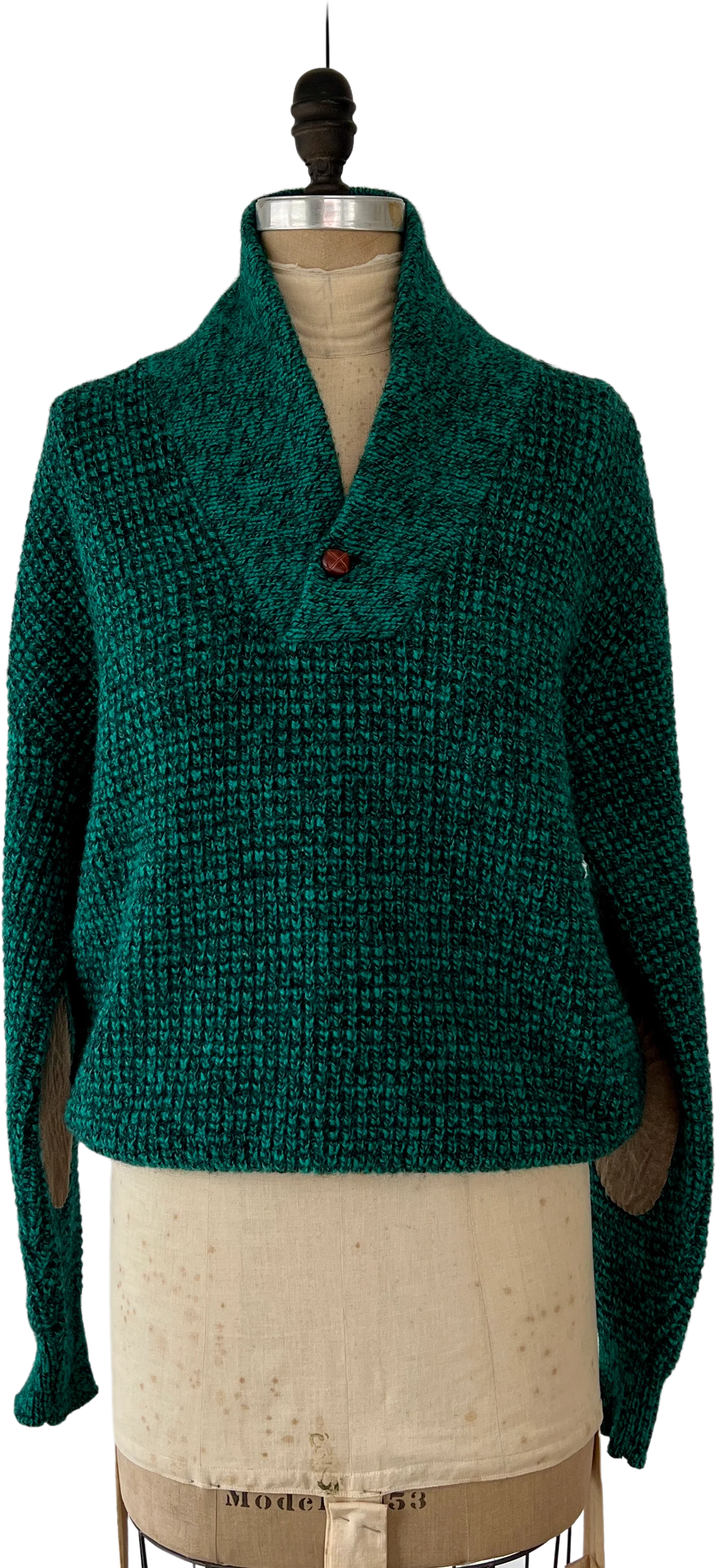 80s Wool Pullover Teal Sweater