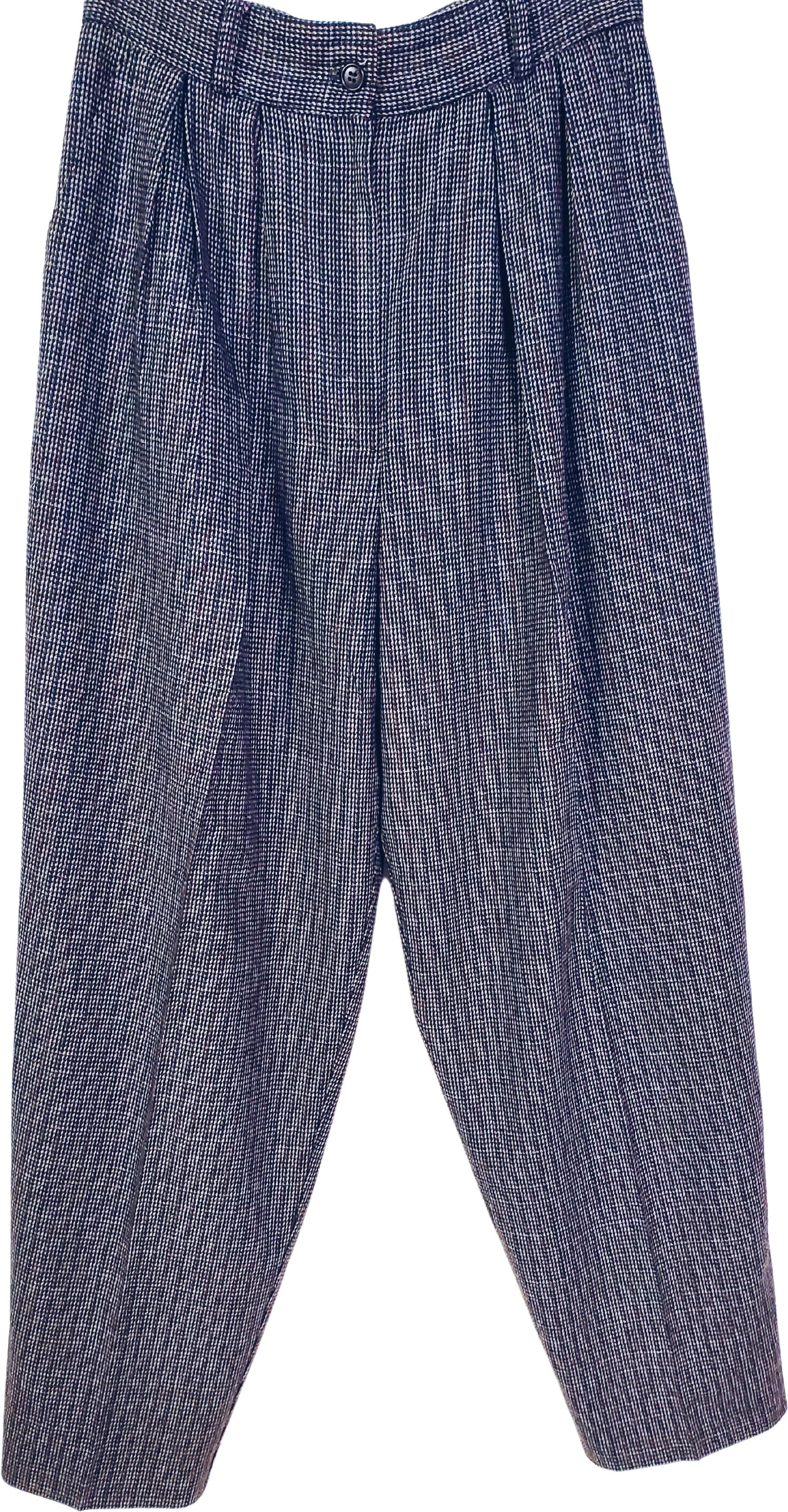 80s Wool Trousers By M.j. Carroll
