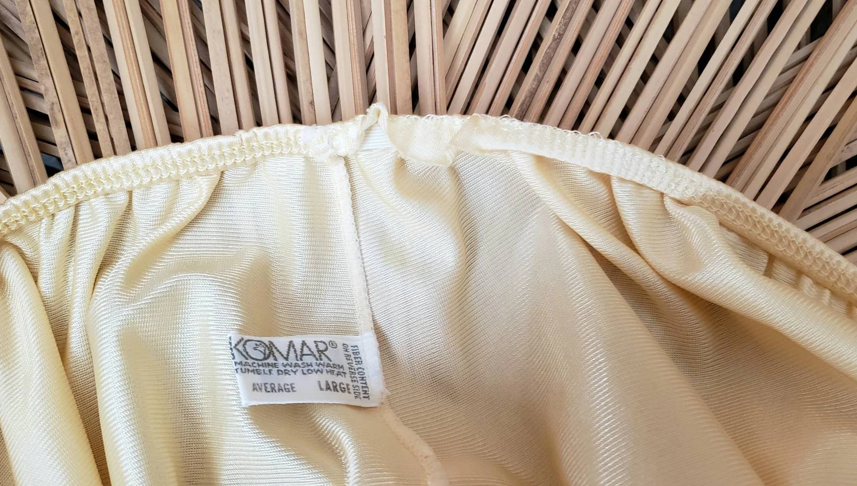 80s Yellow Half Slip Vintage Yellow Half Slip Komar Slip Lg by Komar - Image 7