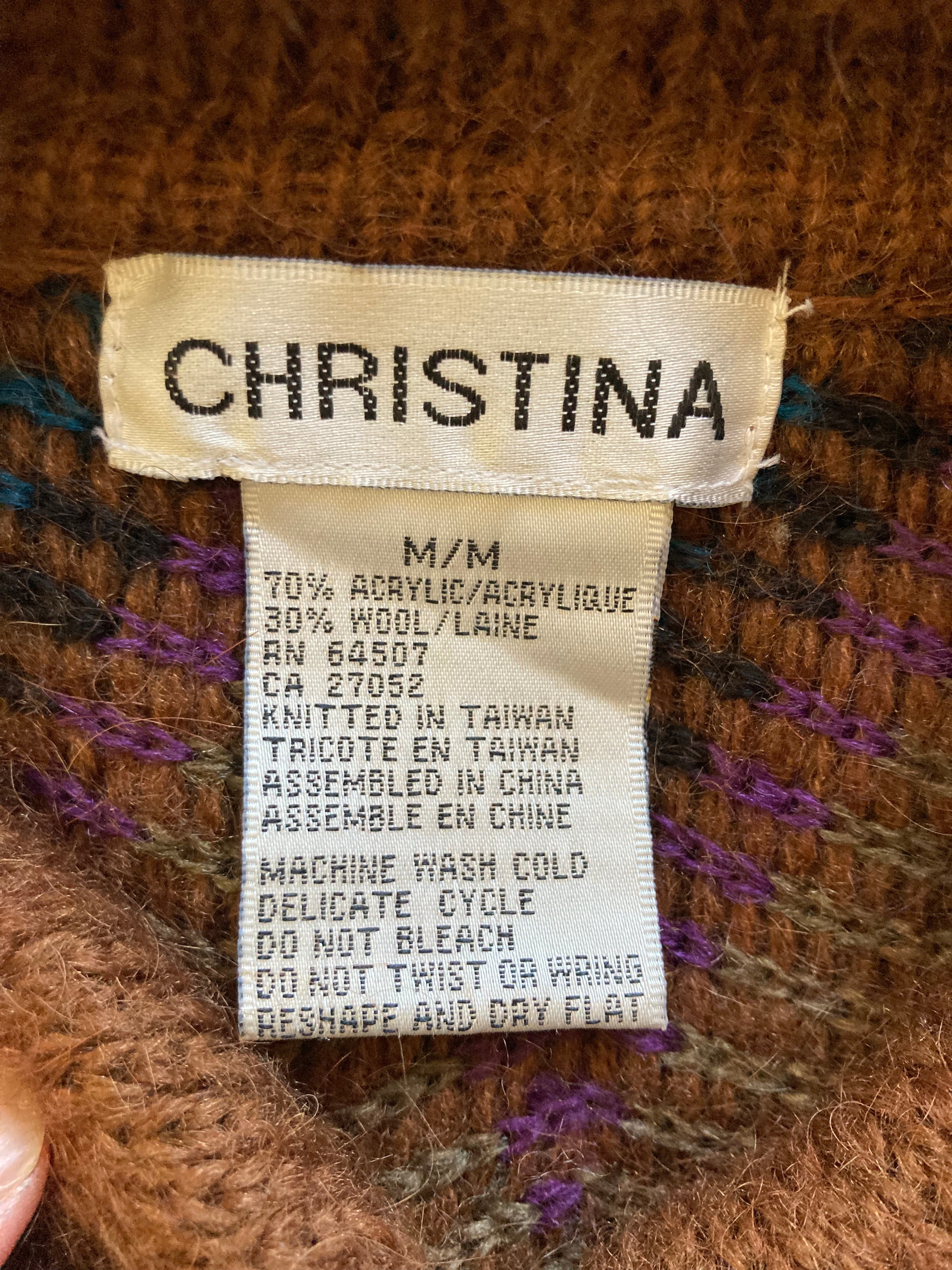 80s Zig Zag Cardigan By Christina - Image 6