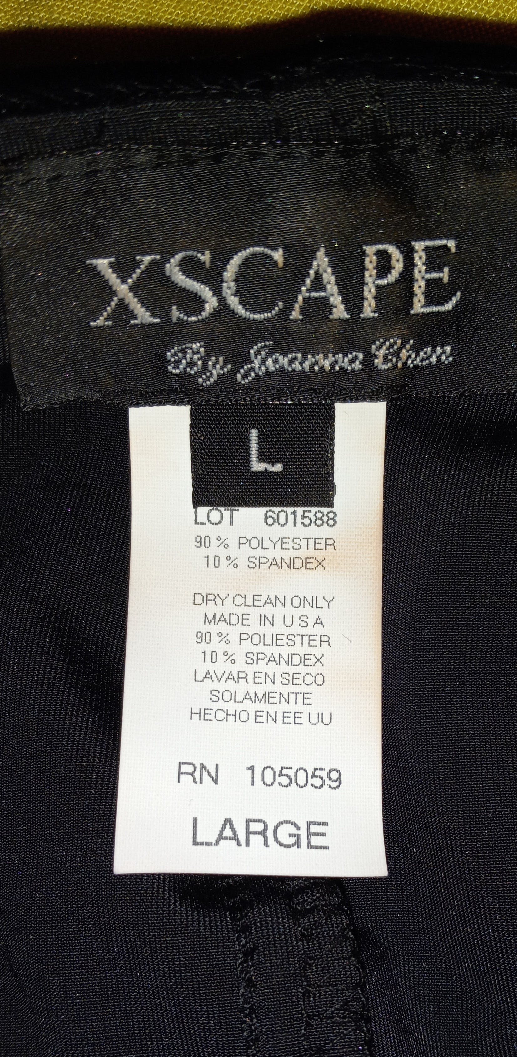 90’s Black Velvet Polyester Short Sleeve Top - Image 6
