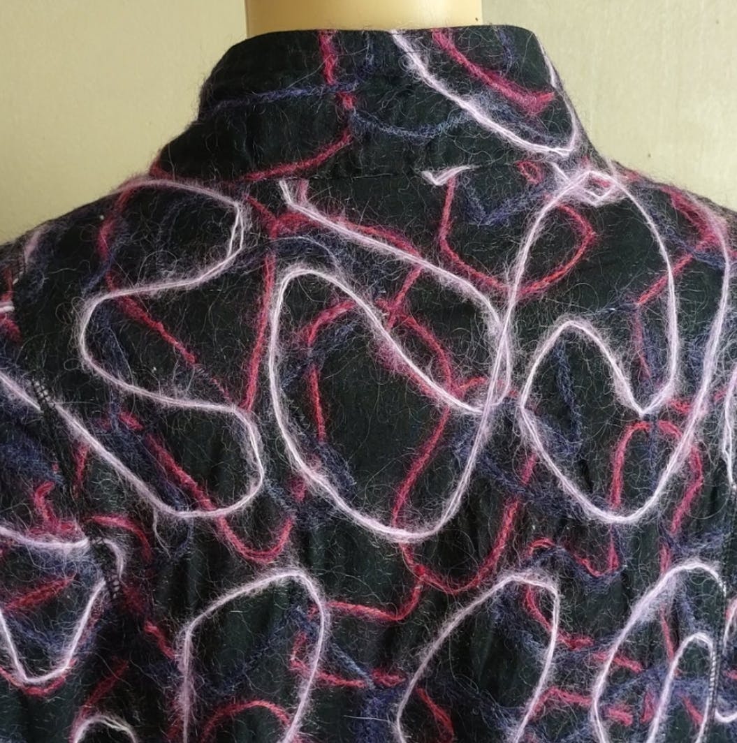 90’s Cotton Jacket with Lining and Pink Embroidery by Laura Ashley - Image 6