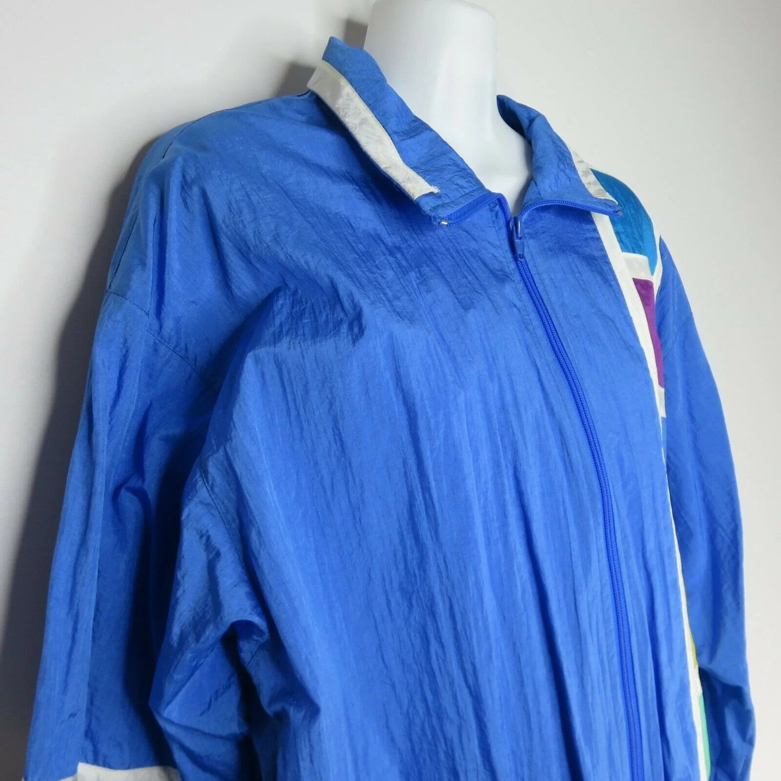 90’s Mens Colorblock Track Jacket by Towne London Fog - Image 5