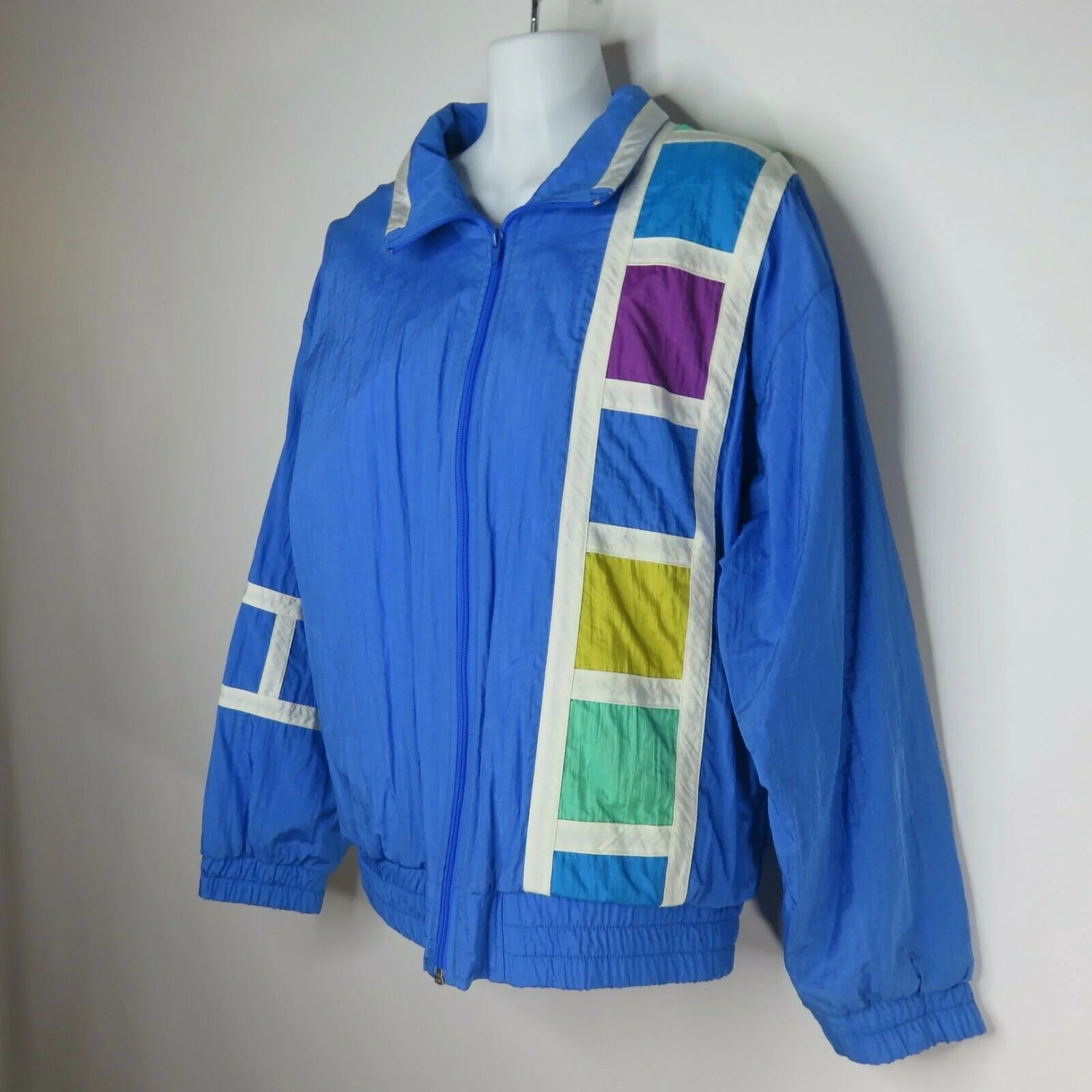90’s Mens Colorblock Track Jacket by Towne London Fog - Image 6