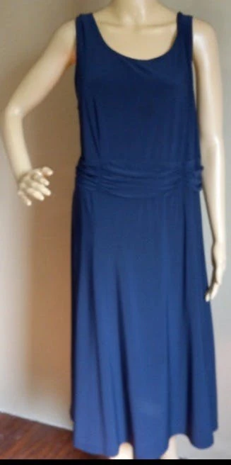 90’s Navy Shift Dress and Embellished Jacket by Madison Leigh - Image 3