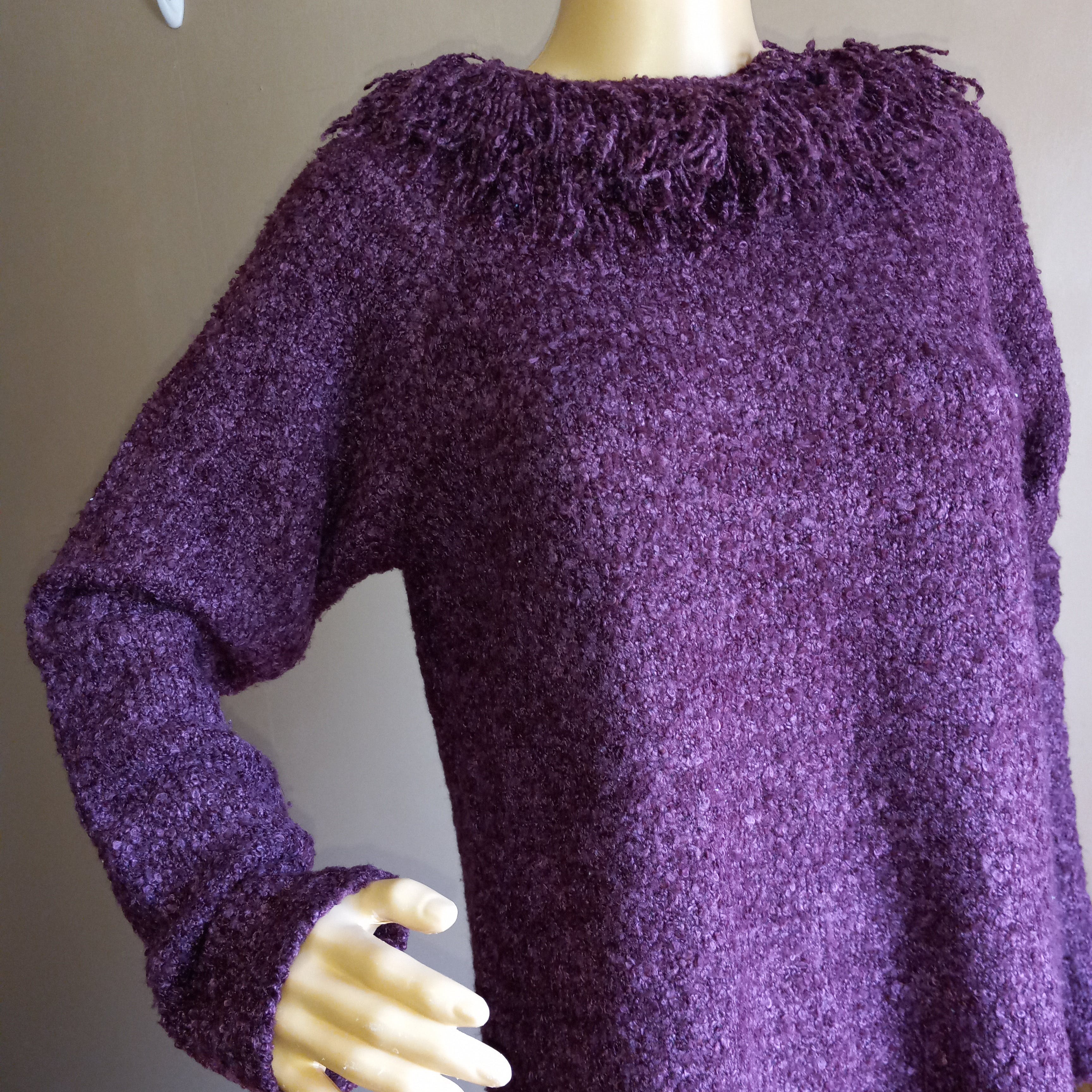 90’s Purple Acrylic Polyester Pullover Sweater by Wind River - Image 5