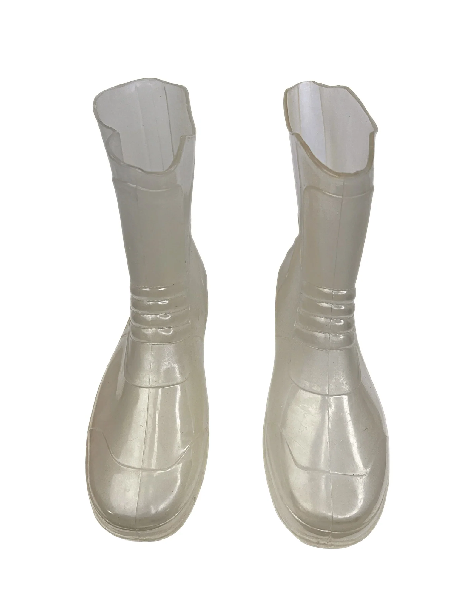 90s/00s 00s Clear Jelly Transparent Pull Rain Boots - Image 3