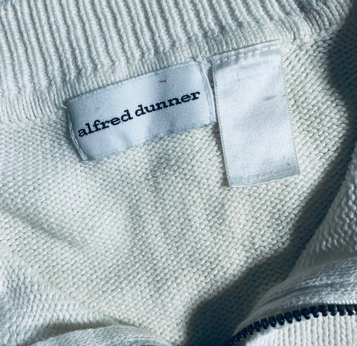 90s/00s 00s Striped Butterfly Quarter Zip Sweater By Alfred Dunner - Image 9