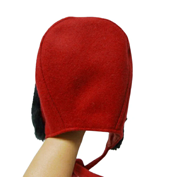 90s/00s 2 Pc Red Wool Coat . Hat And Pleated Coat By Talbots Kids - Image 6