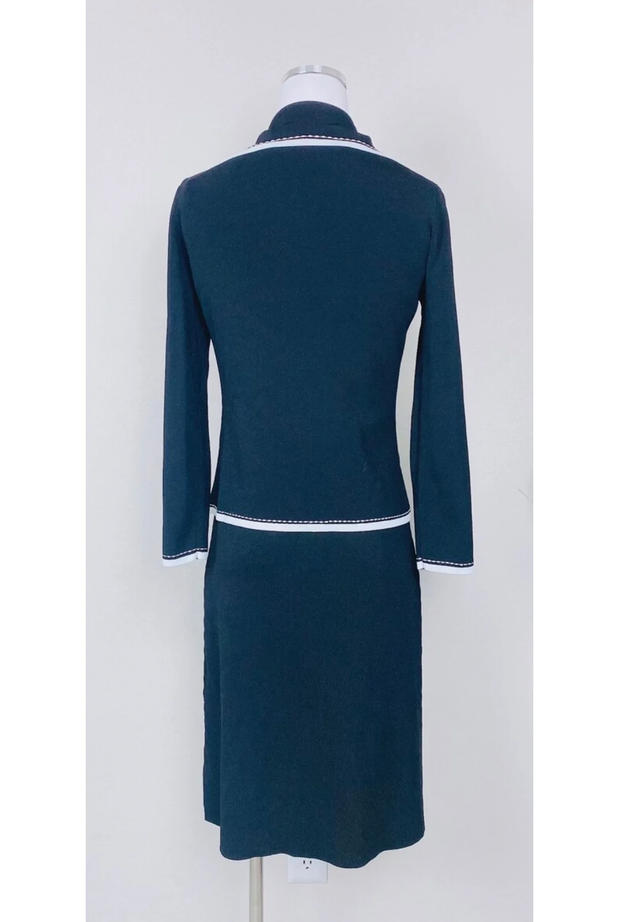 90s/00s 90s Vintage Vertigo Rayon And Nylon Knit Dress Set - Image 5