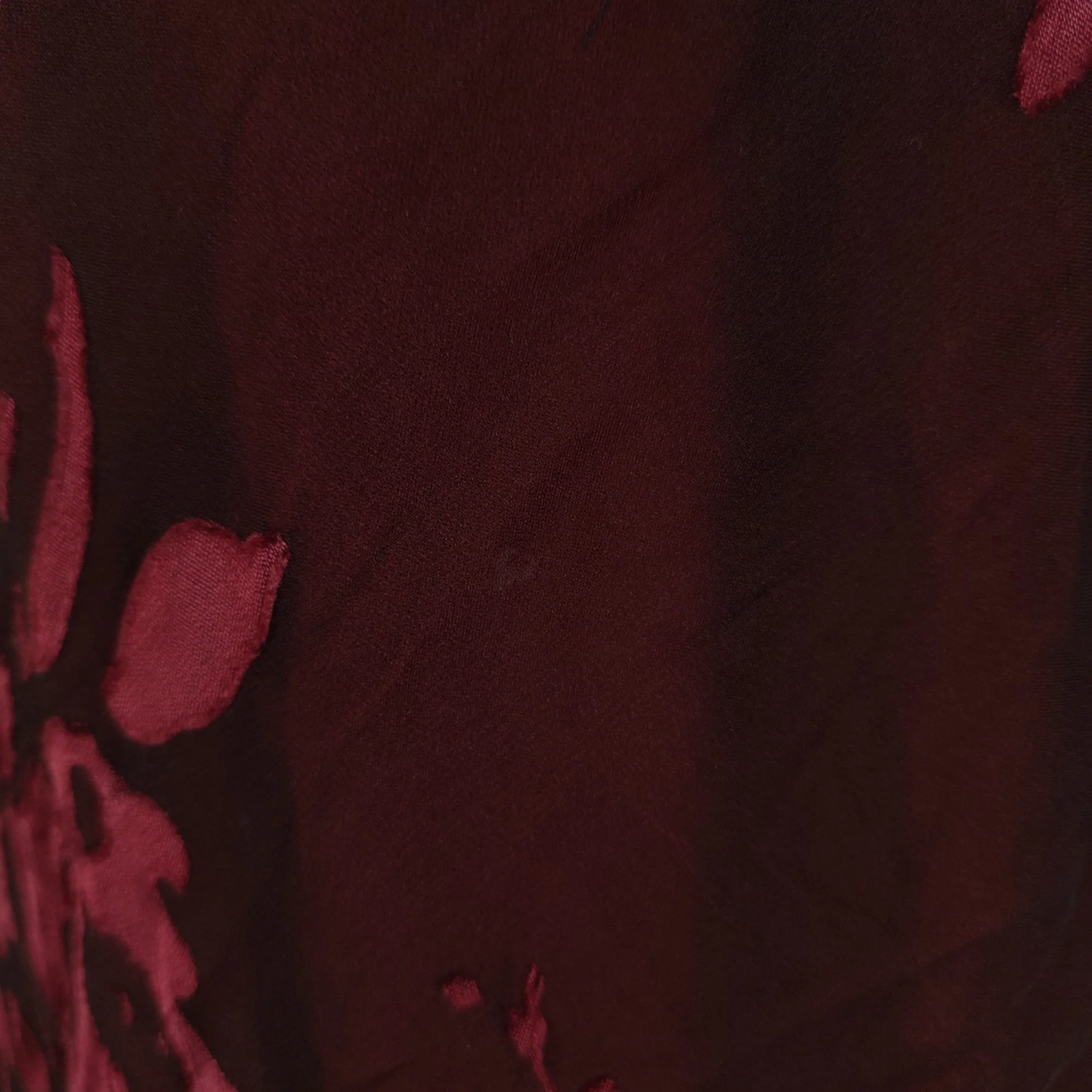 90s/00s Asymmetrical Hem Floral Burnout Bias Cut Dress By Jonathan Martin - Image 10