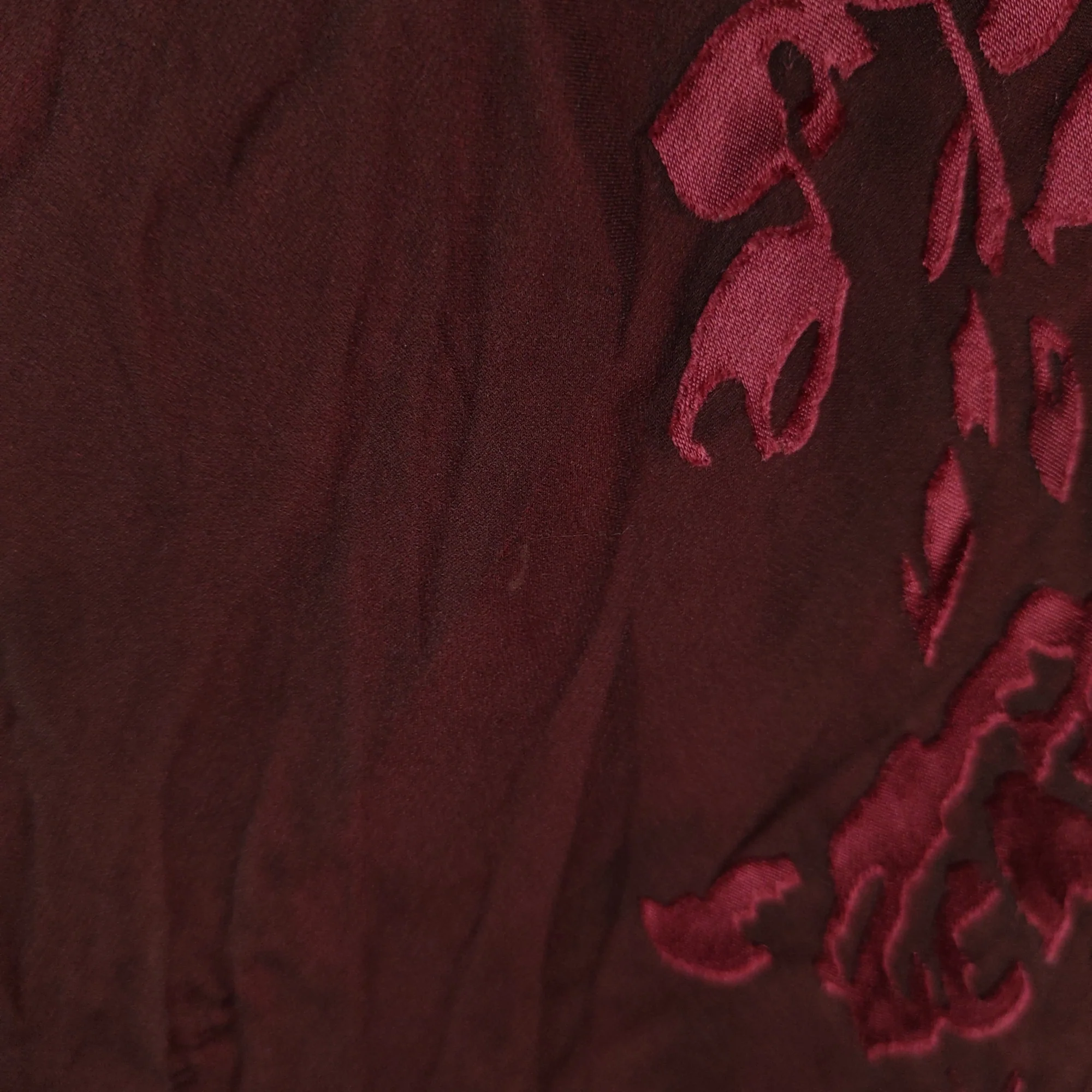 90s/00s Asymmetrical Hem Floral Burnout Bias Cut Dress By Jonathan Martin - Image 11