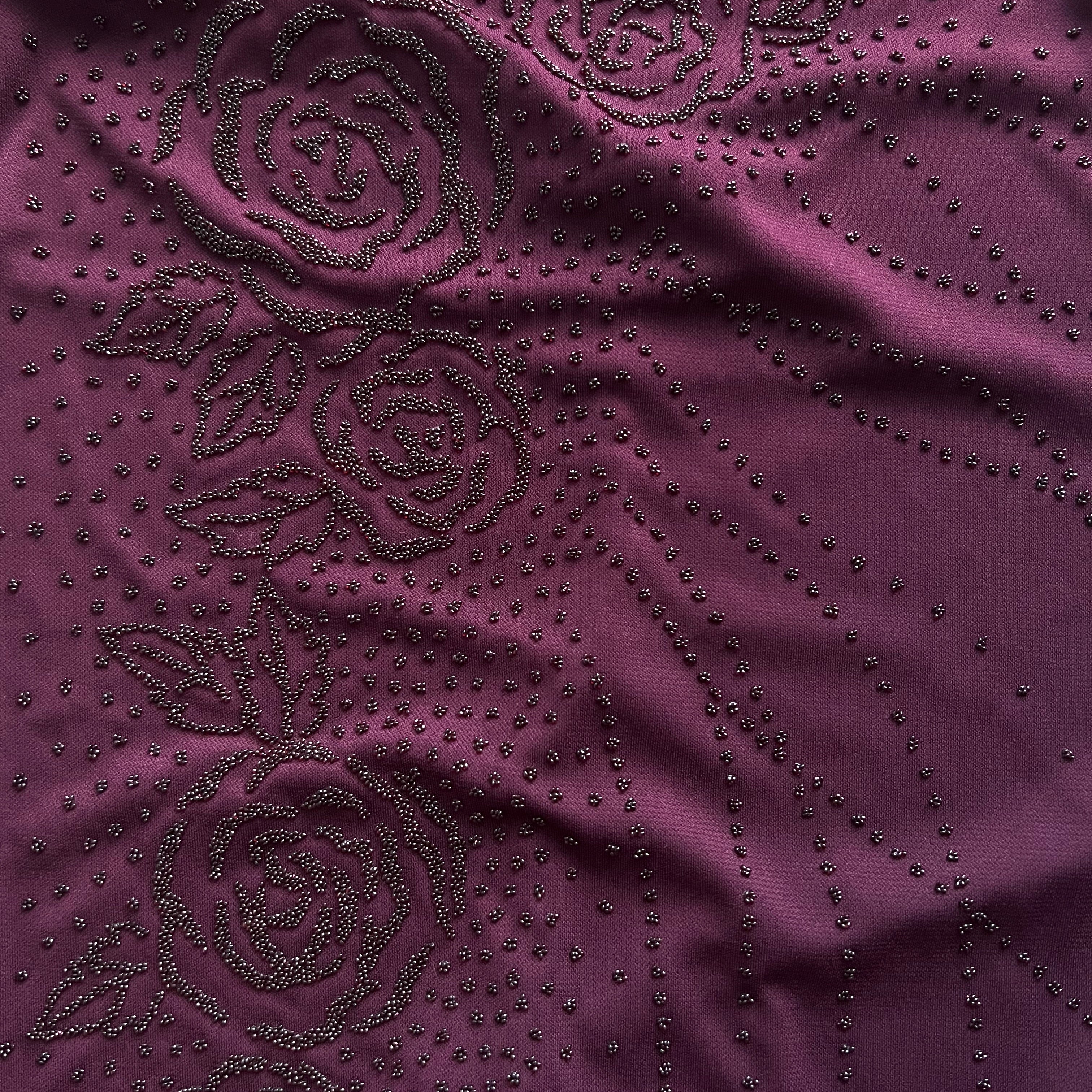 90s/00s Beaded Formal Dress By City Triangles - Image 4