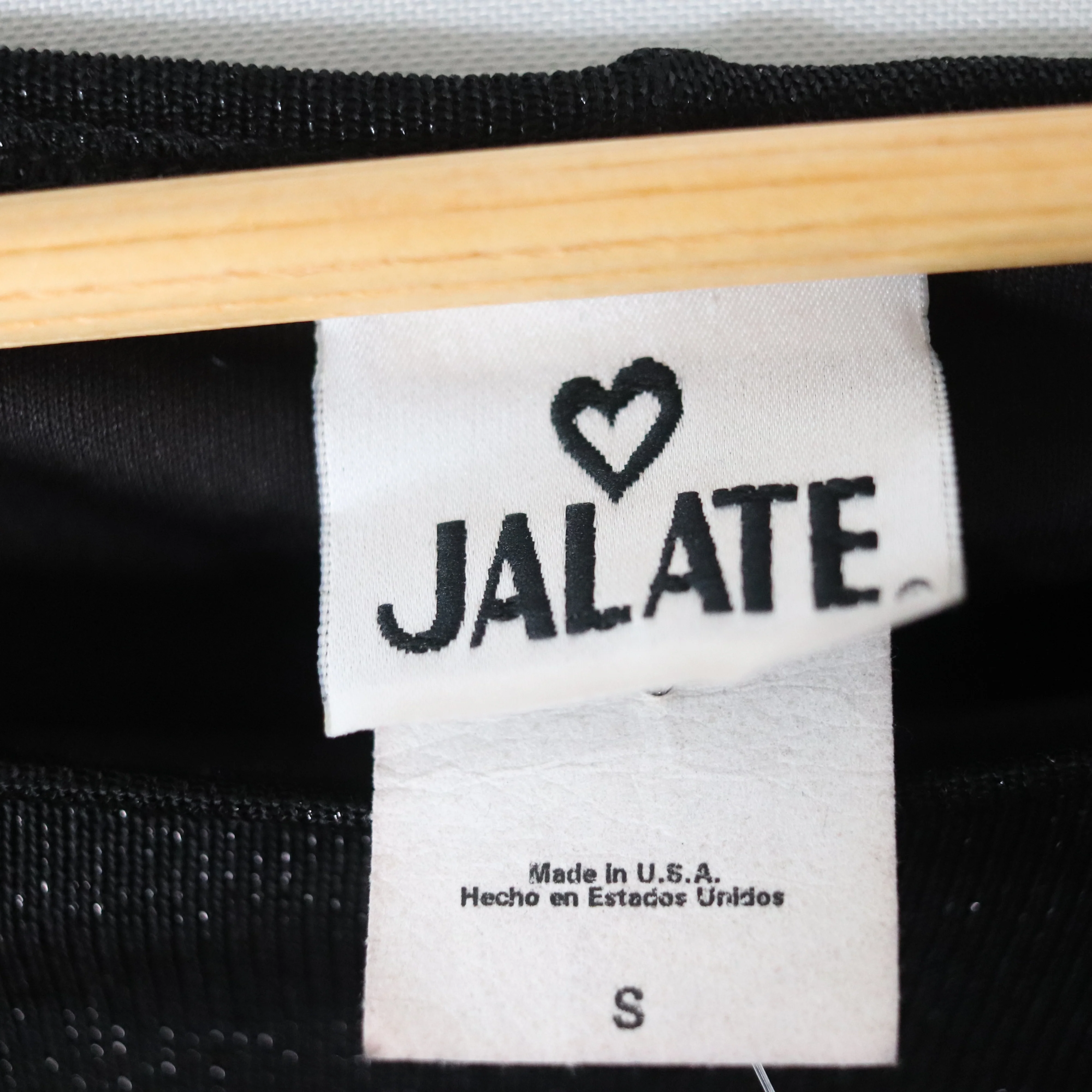 90s/00s Black Metallic Shimmer Mesh Bodycon Dress By Jalate - Image 10