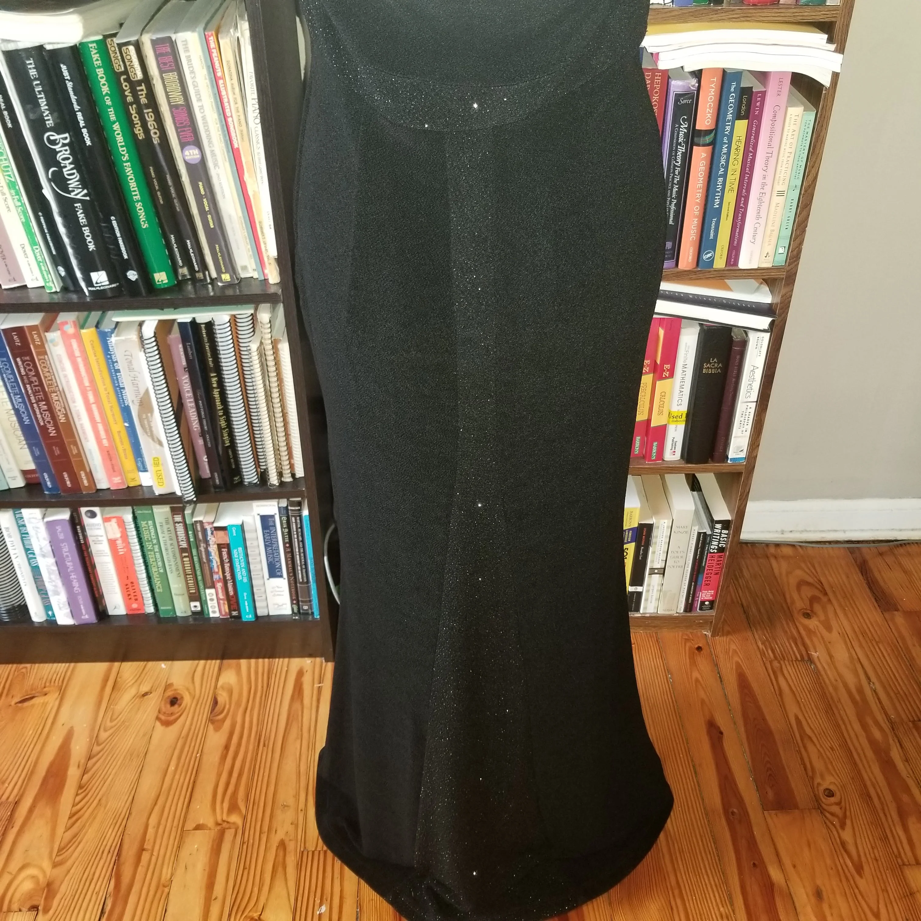 90s/00s Black Stretch Halter Gown And Jacket Set By Scott McClintock - Image 5