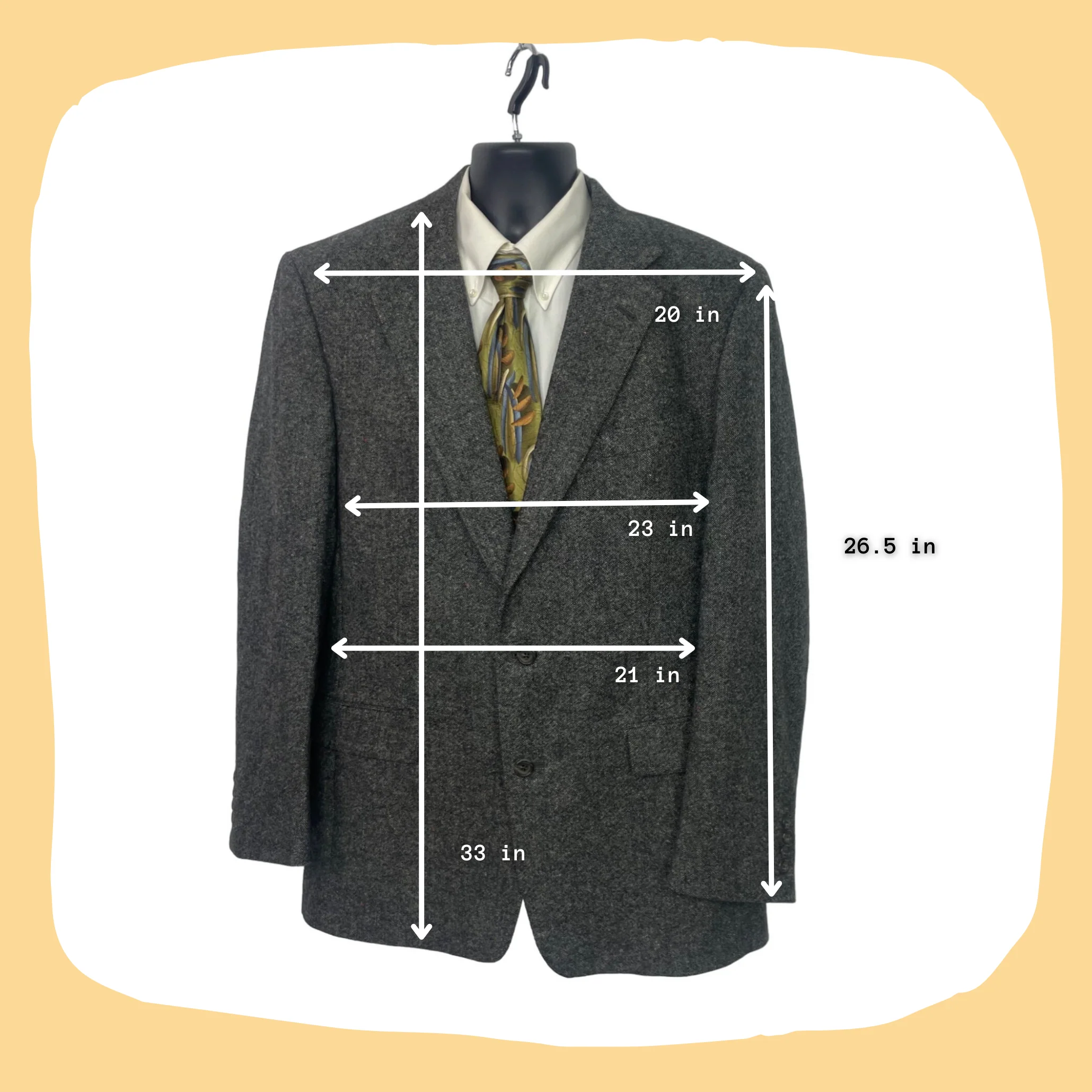 90s/00s Black Wool Tweed 2 Button Mens Blazer Jacket 42l By Burberrys - Image 3