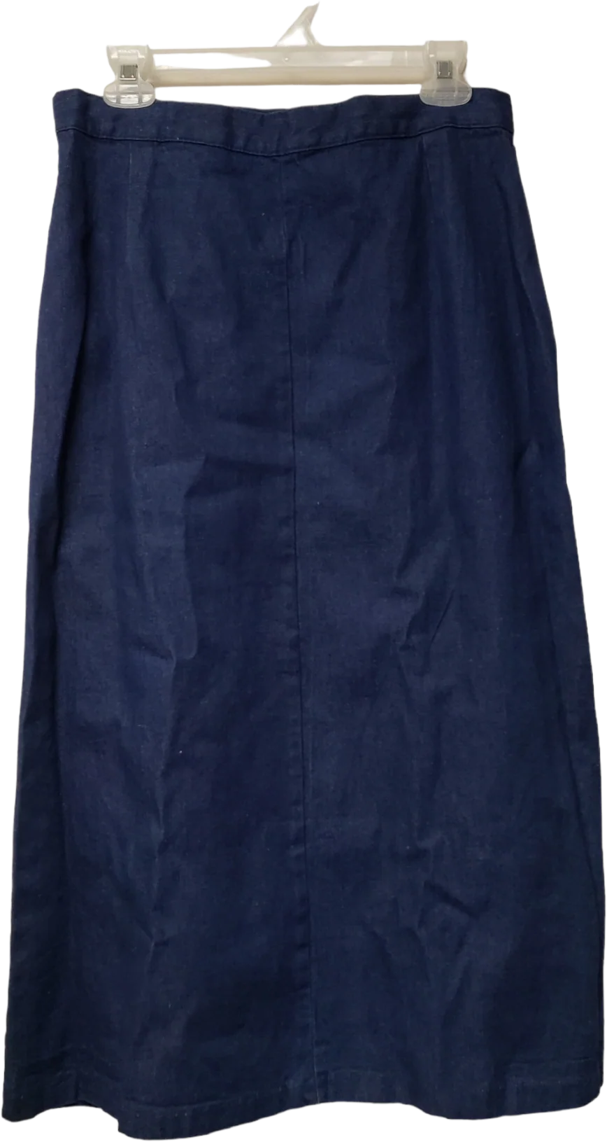 90s/00s Blue Denim Overlap Skirt By Vivaldi - Image 2