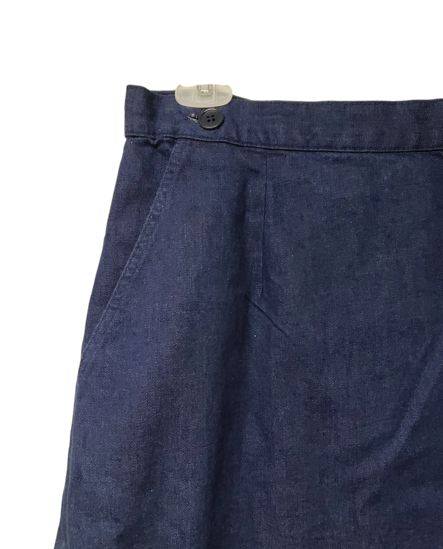 90s/00s Blue Denim Overlap Skirt By Vivaldi - Image 3