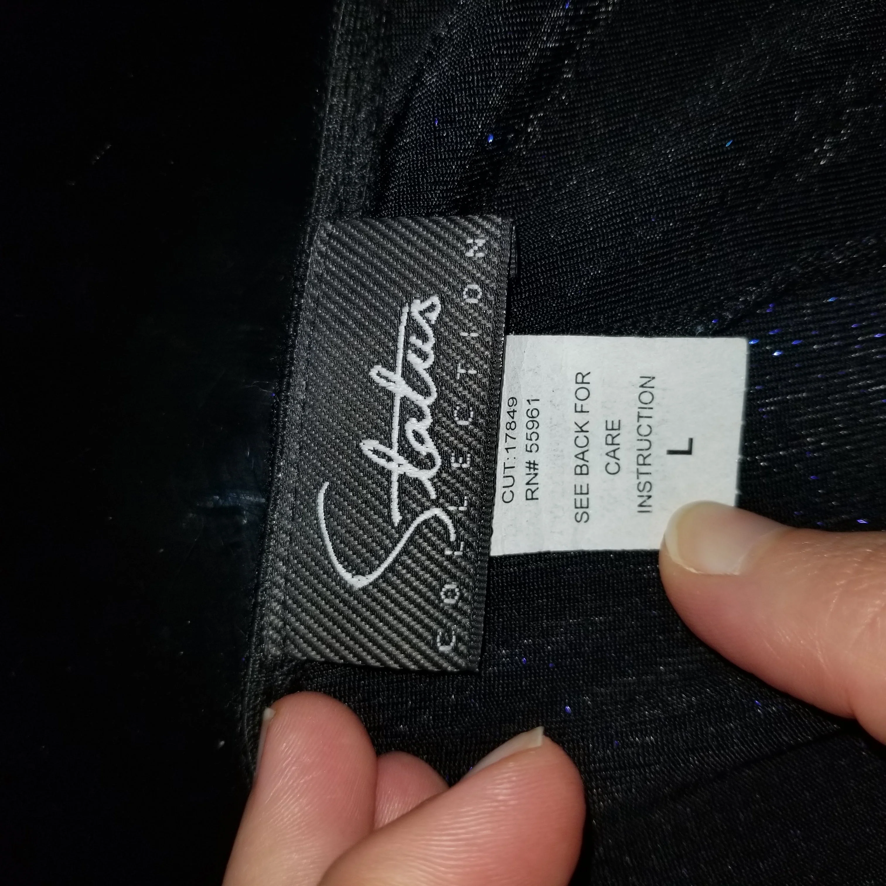 90s/00s Blue Stretch Glitter Mini Dress Prom By Status Collection - Image 3