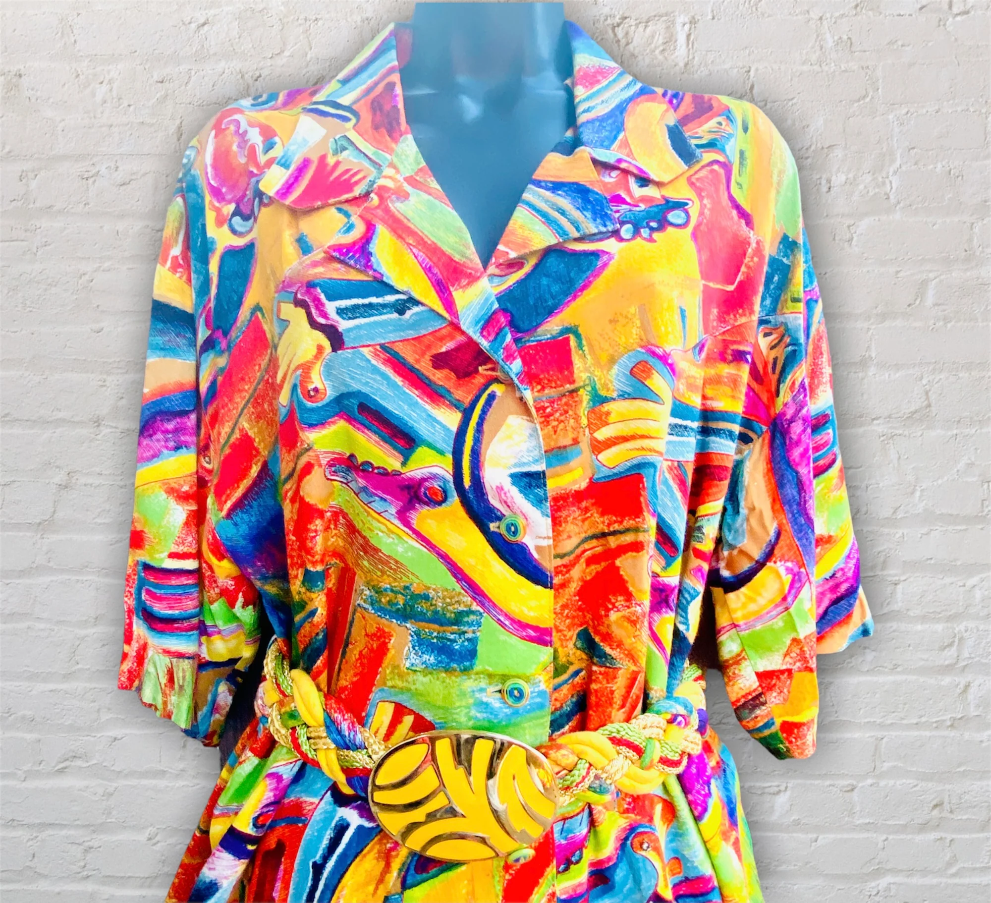 90s/00s Bonnie Boyington 3pc Skirt Art To Wear Set By Bonnie Boyington - Image 3