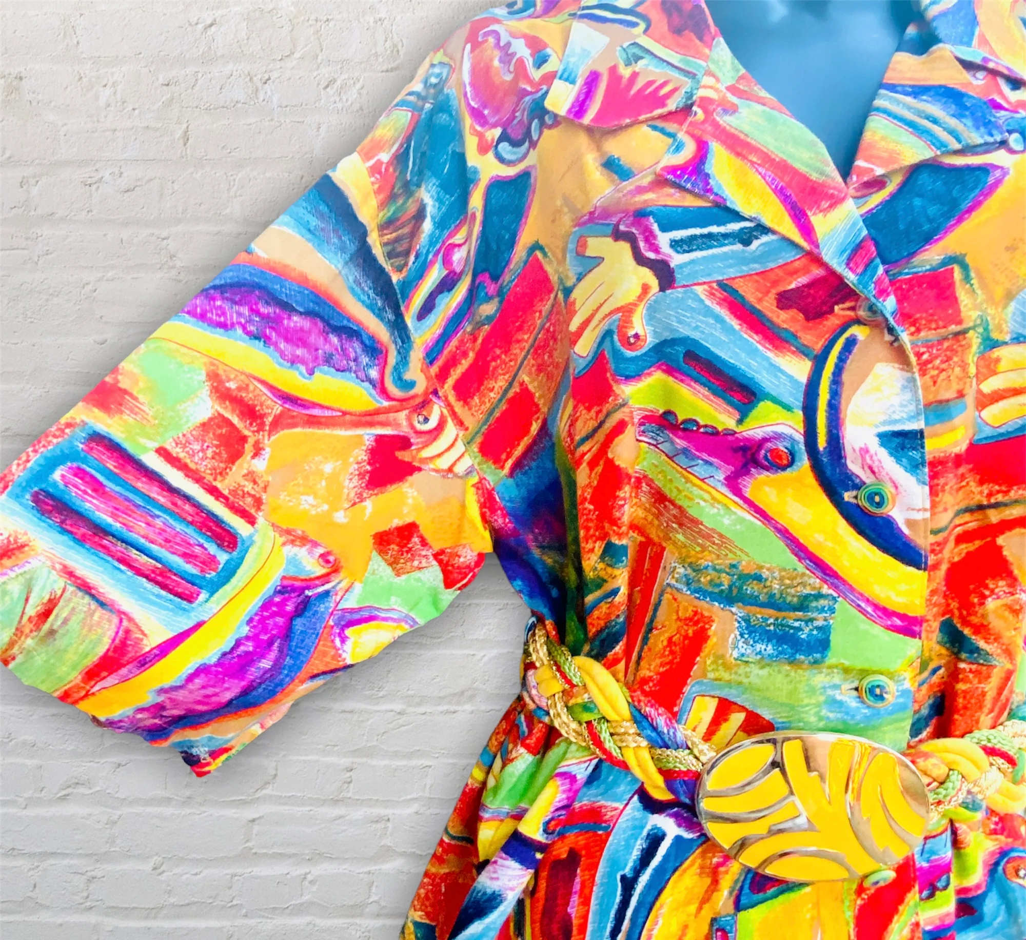 90s/00s Bonnie Boyington 3pc Skirt Art To Wear Set By Bonnie Boyington - Image 4