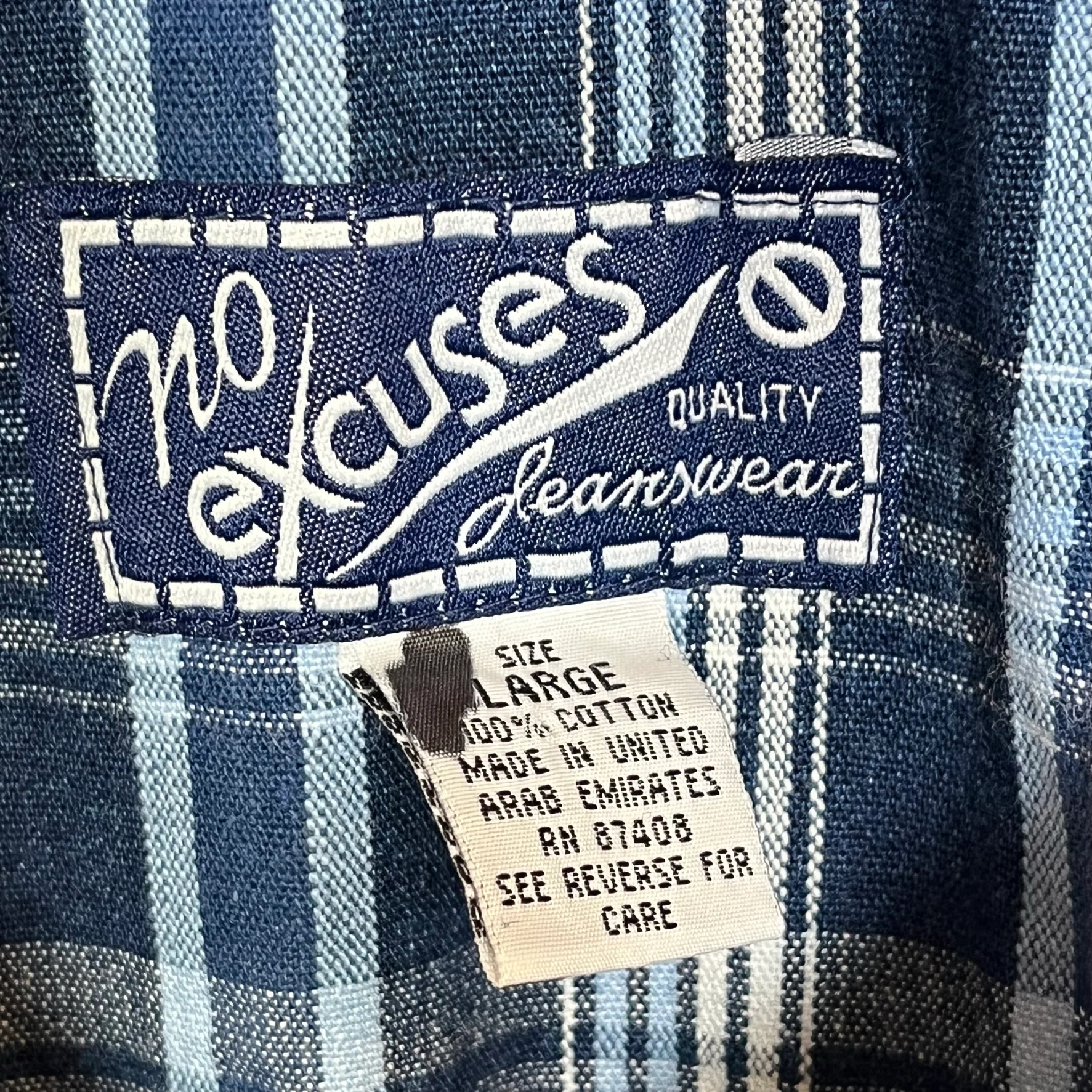90s/00s Carpenter Plaid Bib Shortalls Overall Shorts Large By No Excuses - Image 8