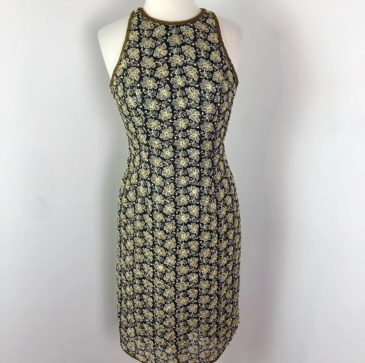 90s/00s Embroidered And Beaded Dress by Papéll Boutique Evening - Image 4