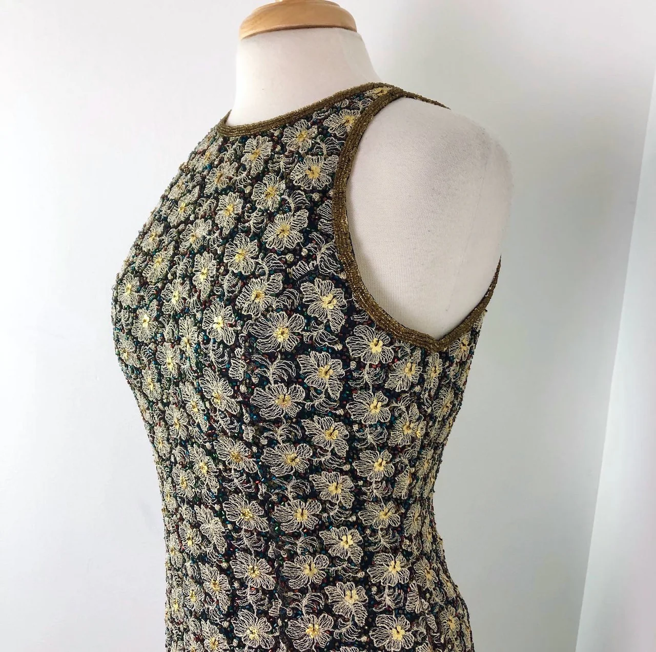 90s/00s Embroidered And Beaded Dress by Papéll Boutique Evening - Image 7