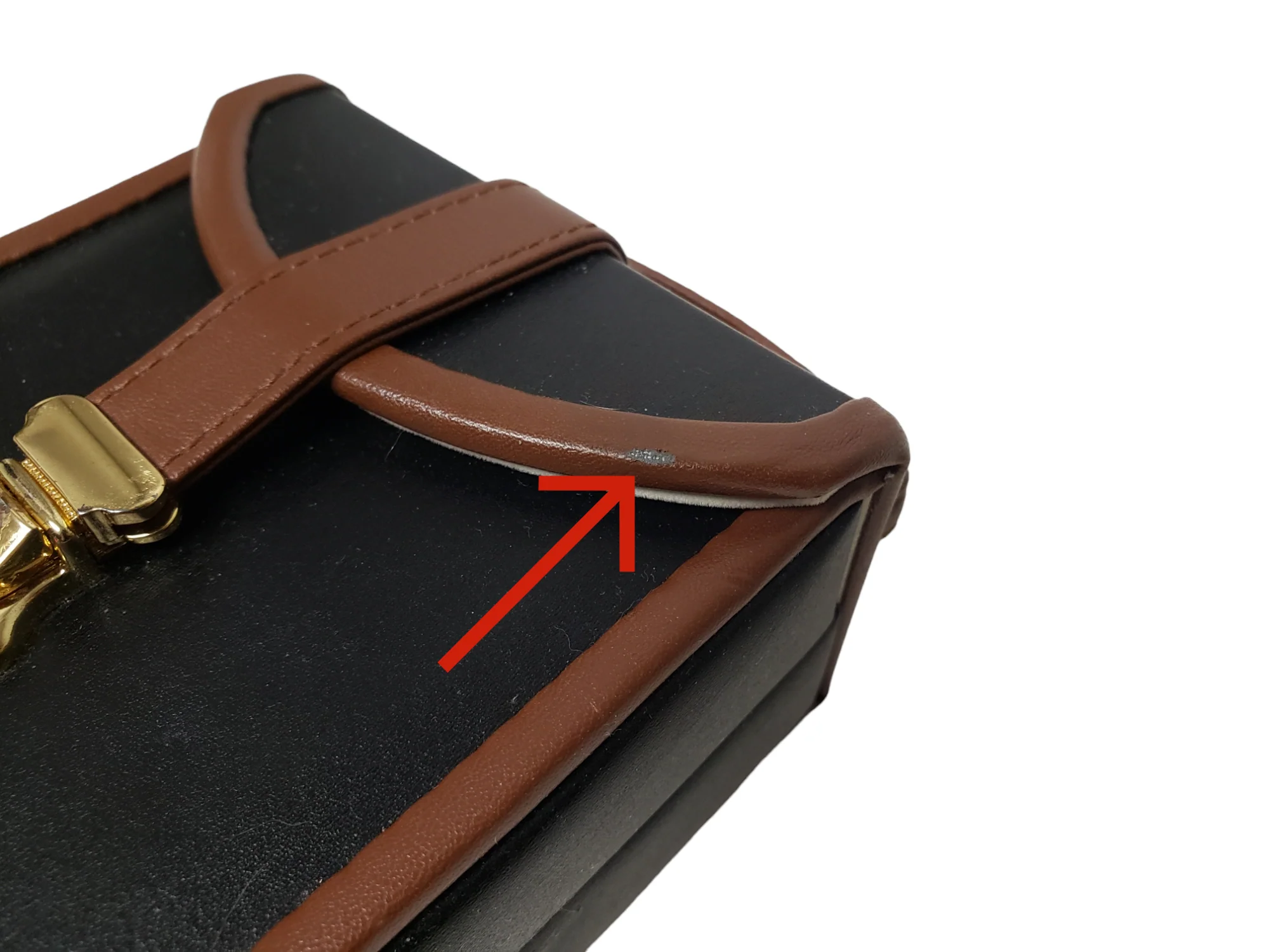90s/00s Faux Leather Men's Travel Jewelry Case - Image 10