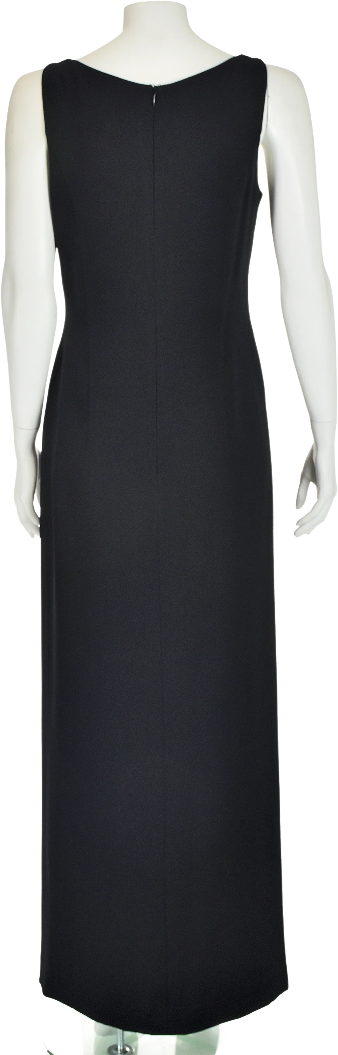 90s/00s Formal Silk Faille Beaded Evening Dress By Escada - Image 2