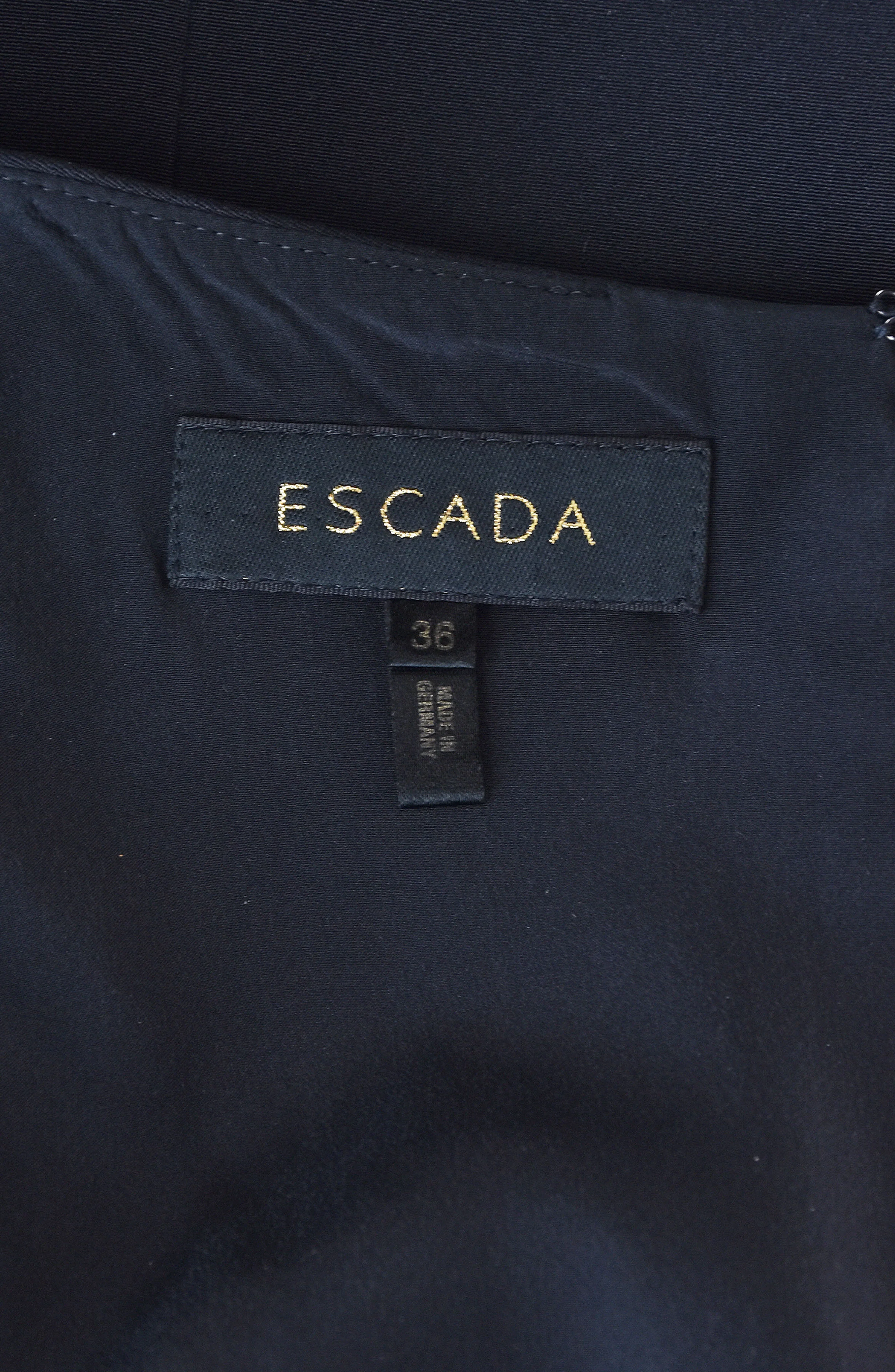 90s/00s Formal Silk Faille Beaded Evening Dress By Escada - Image 6