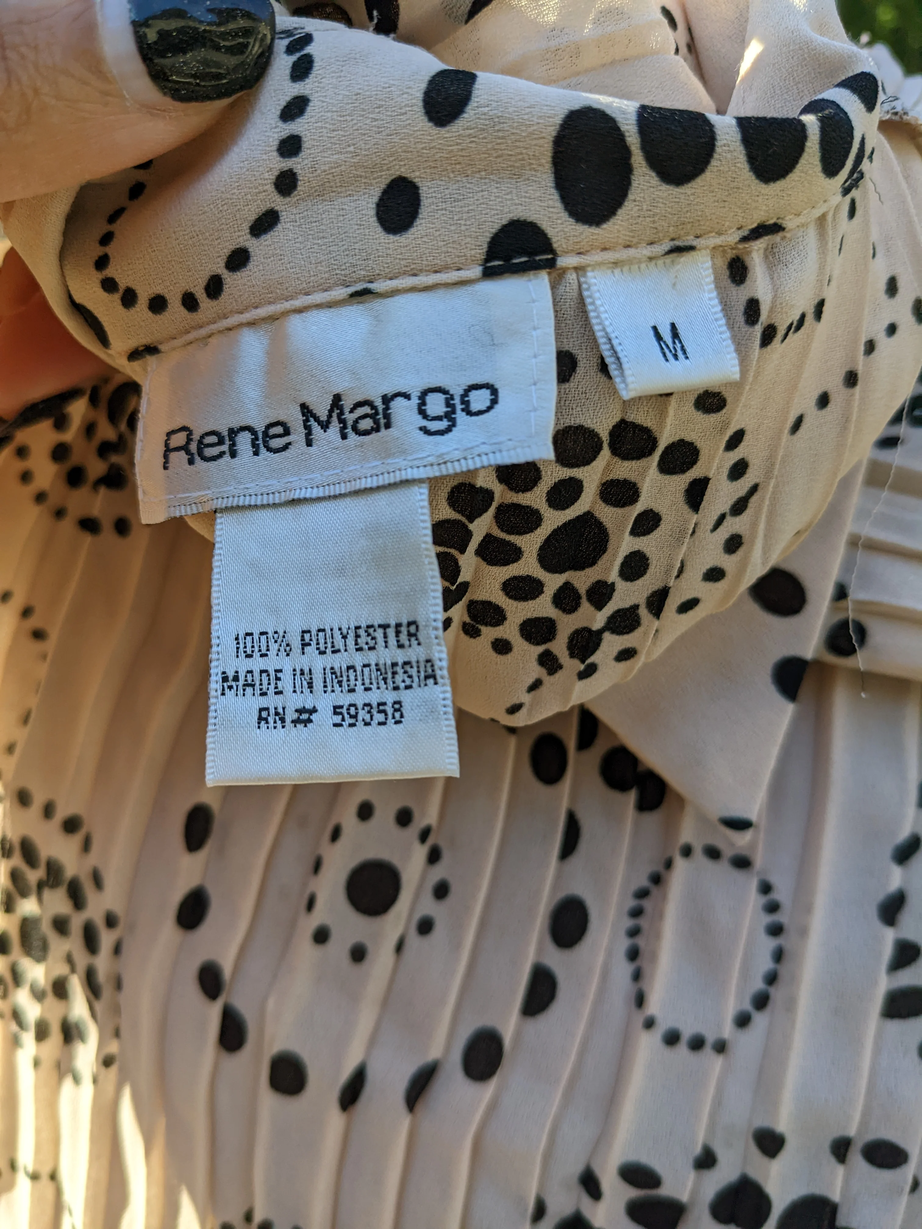90s/00s Funky Circle Long Sleeve Top By Rene Margo - Image 8