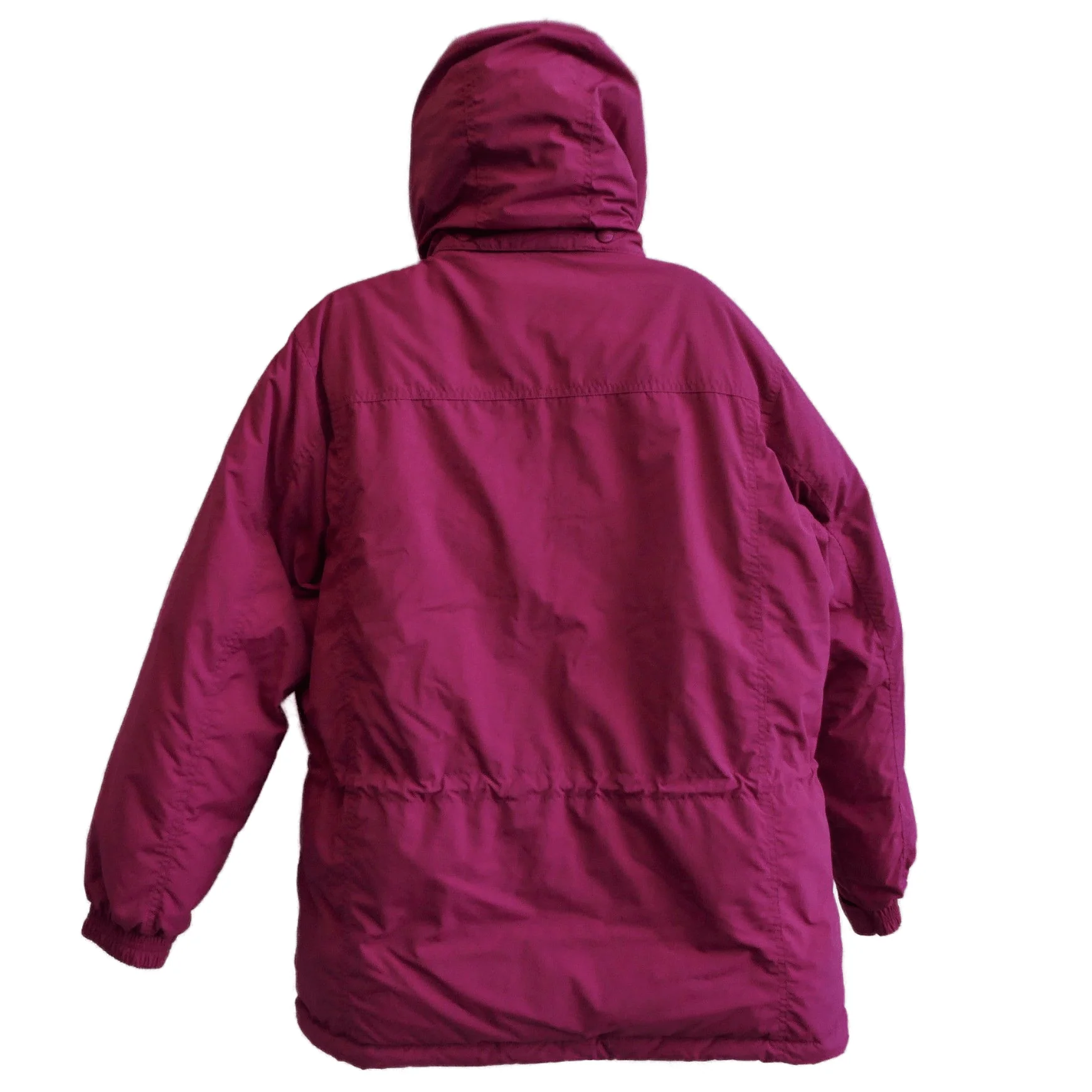90s/00s Goose Down Parka Puffer Detachable Hood Plum L by LL Bean - Image 5