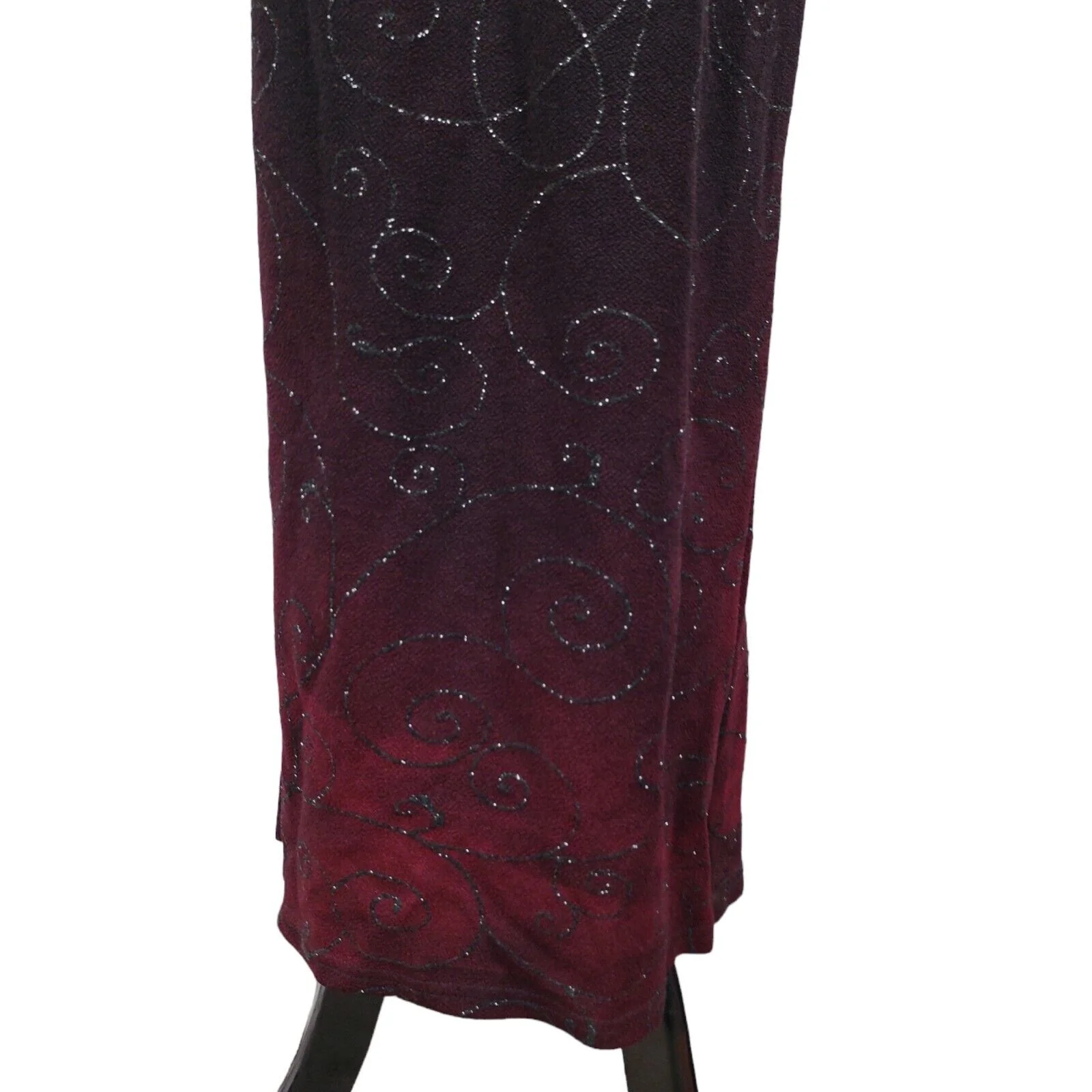 90s/00s Halter Mock Two Piece Embellished Formal Dress By Scott McClintock - Image 6