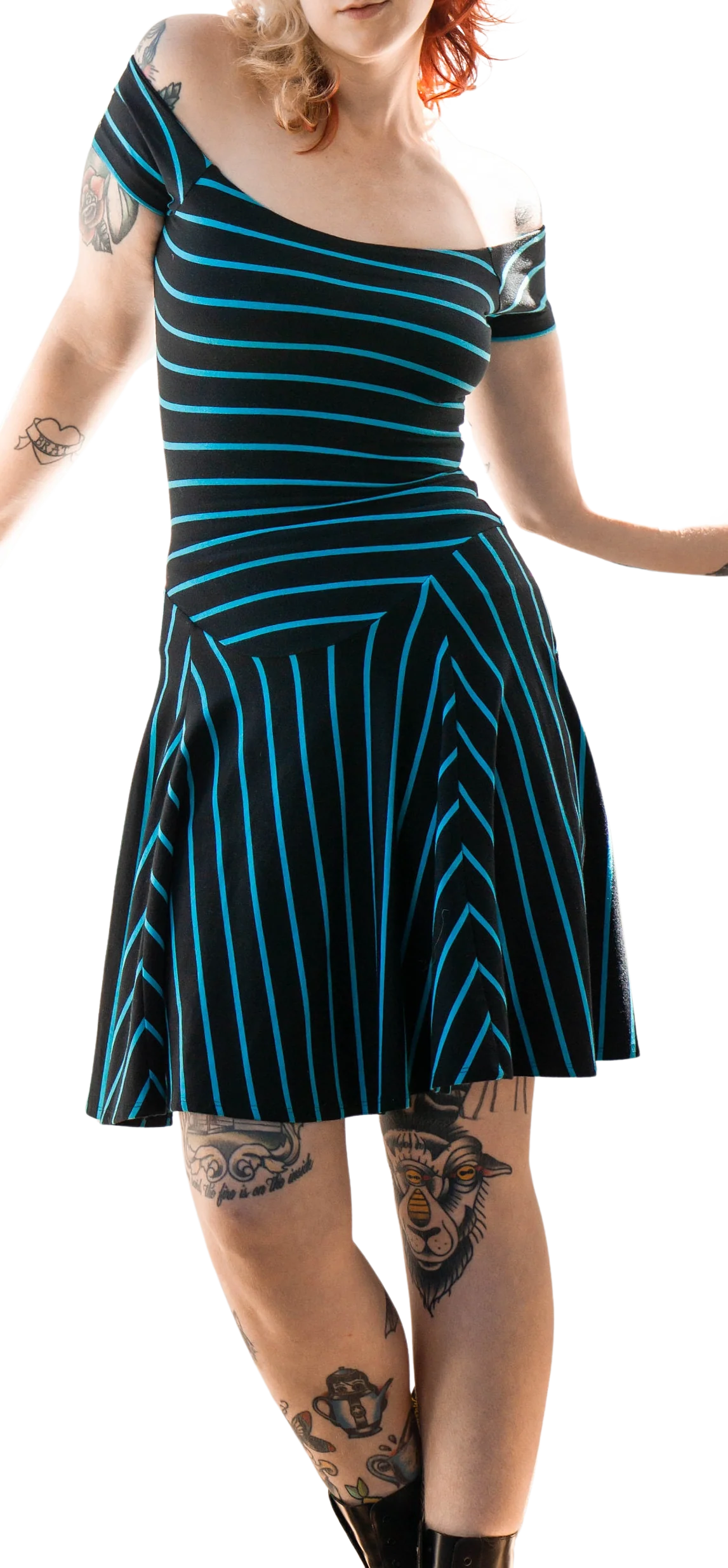 90s/00s Jersey Knit Lycra Skater Spin Mini Dress by Betsey Johnson