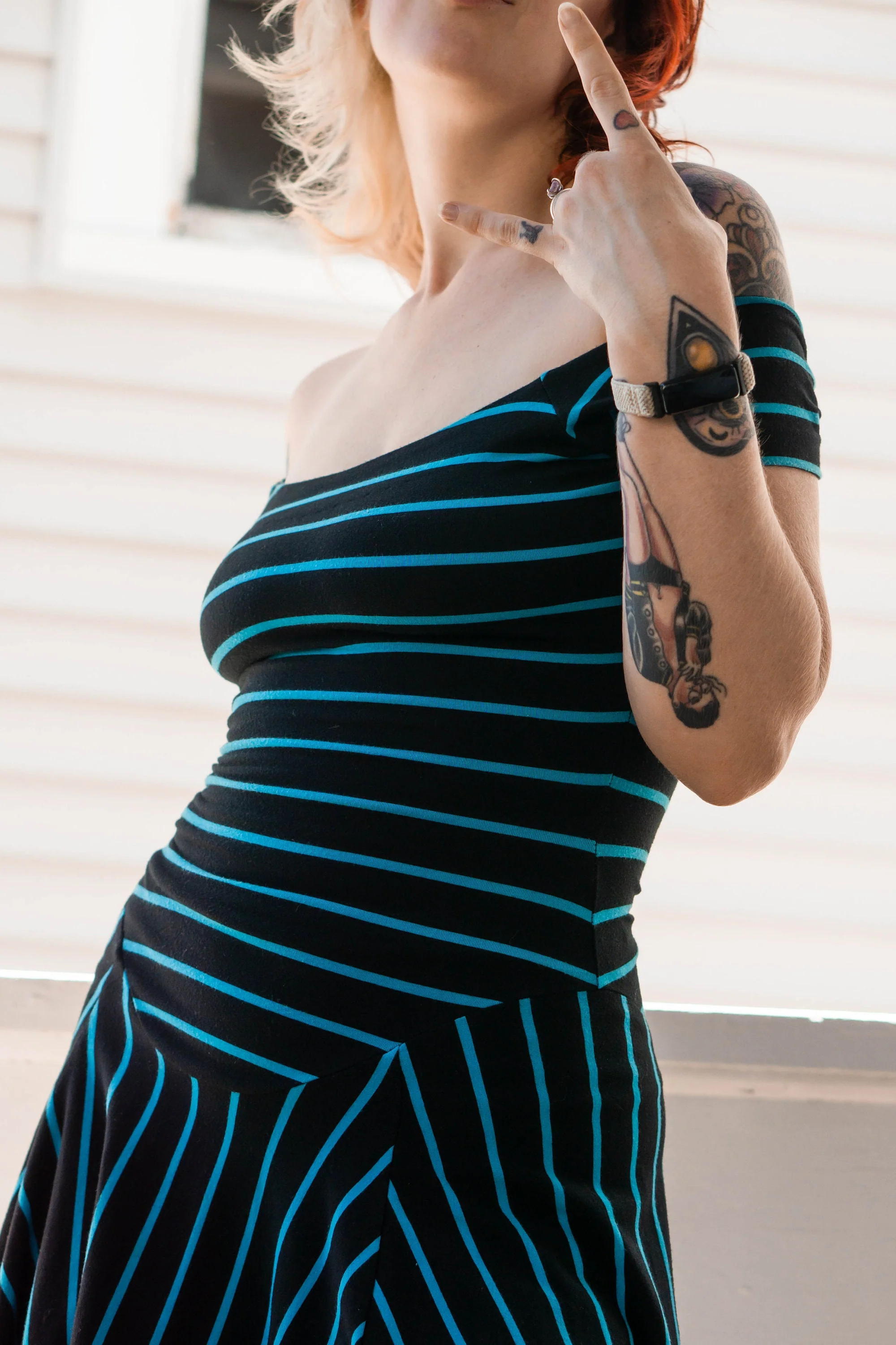 90s/00s Jersey Knit Lycra Skater Spin Mini Dress by Betsey Johnson - Image 5