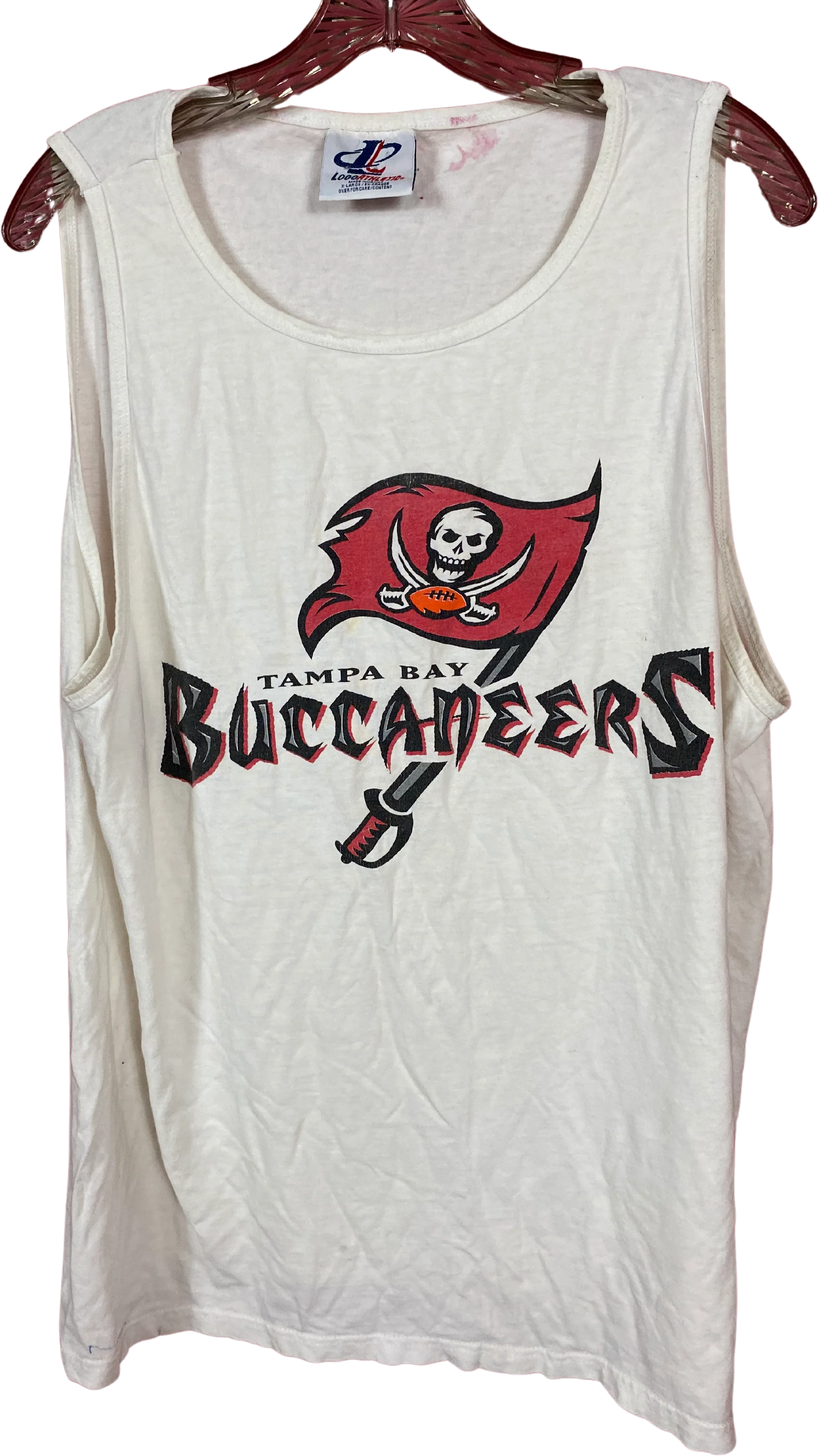 90s/00s Mens Tampa Bay Buccaneers Tank Top By Logo Athletic