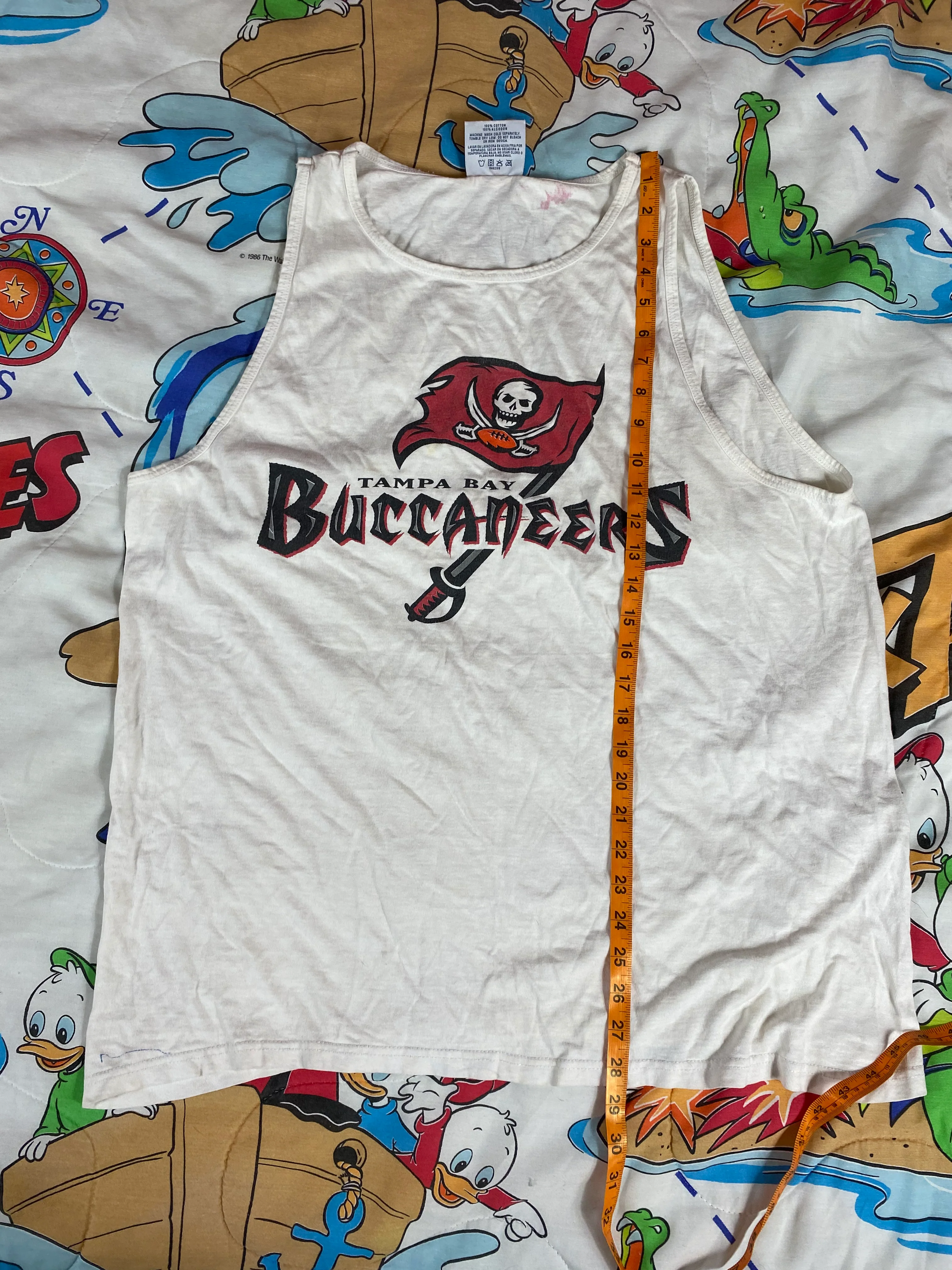 90s/00s Mens Tampa Bay Buccaneers Tank Top By Logo Athletic - Image 8