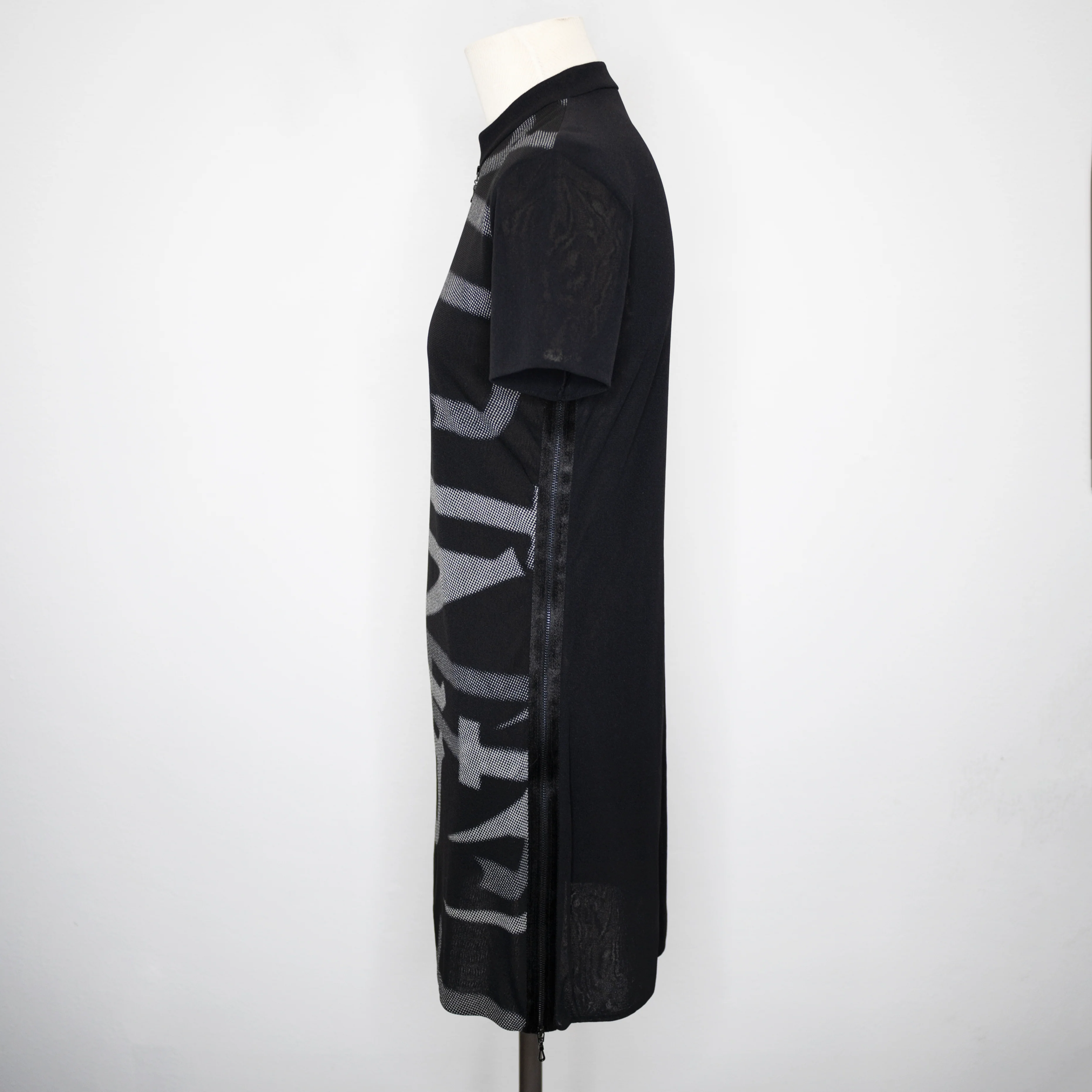 90s/00s Mesh Mini Dress By Vivienne Tam - Image 4