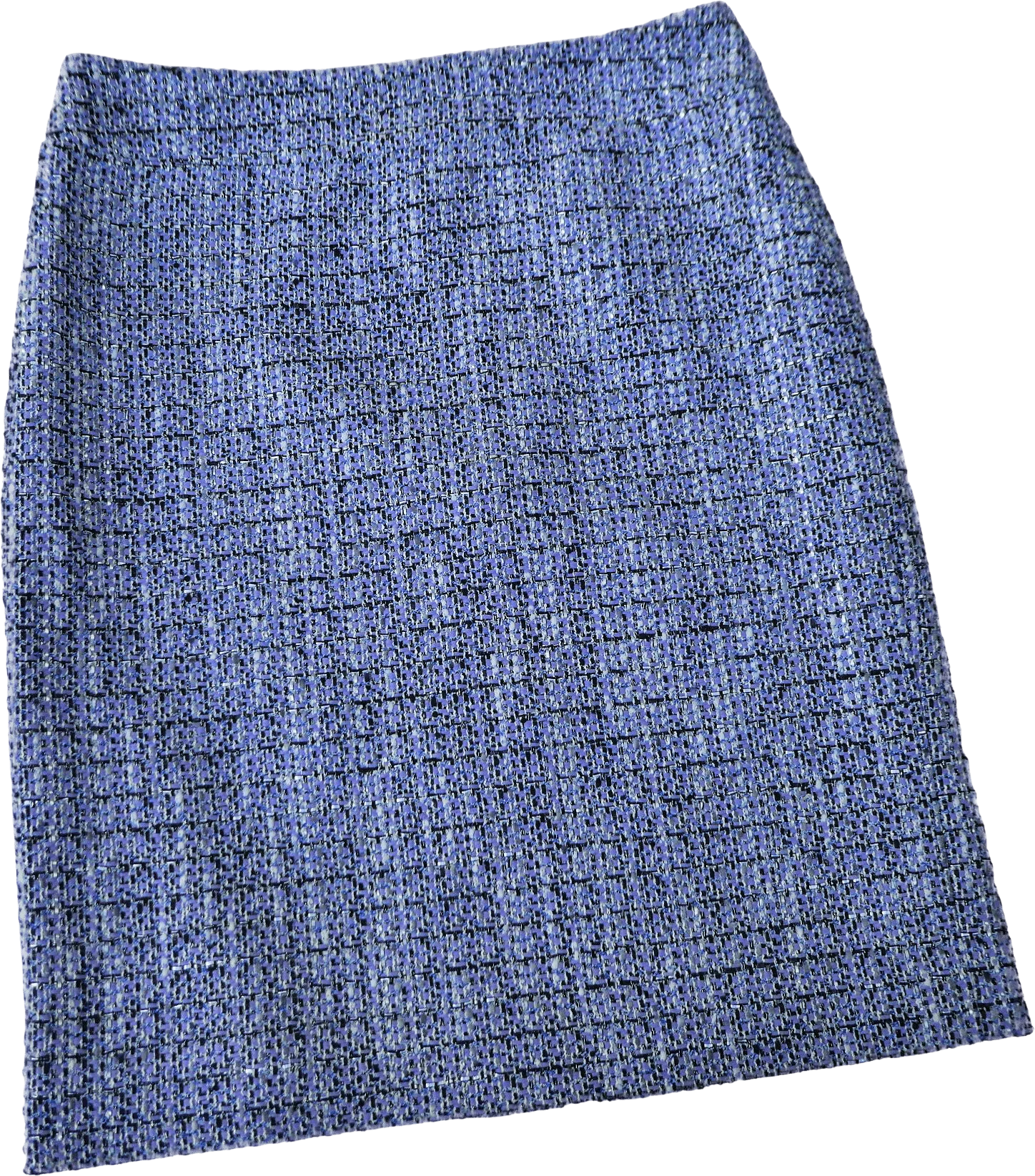 90s/00s Metallic Weave Career Skirt Designer Zip Back 8 By Carlisle