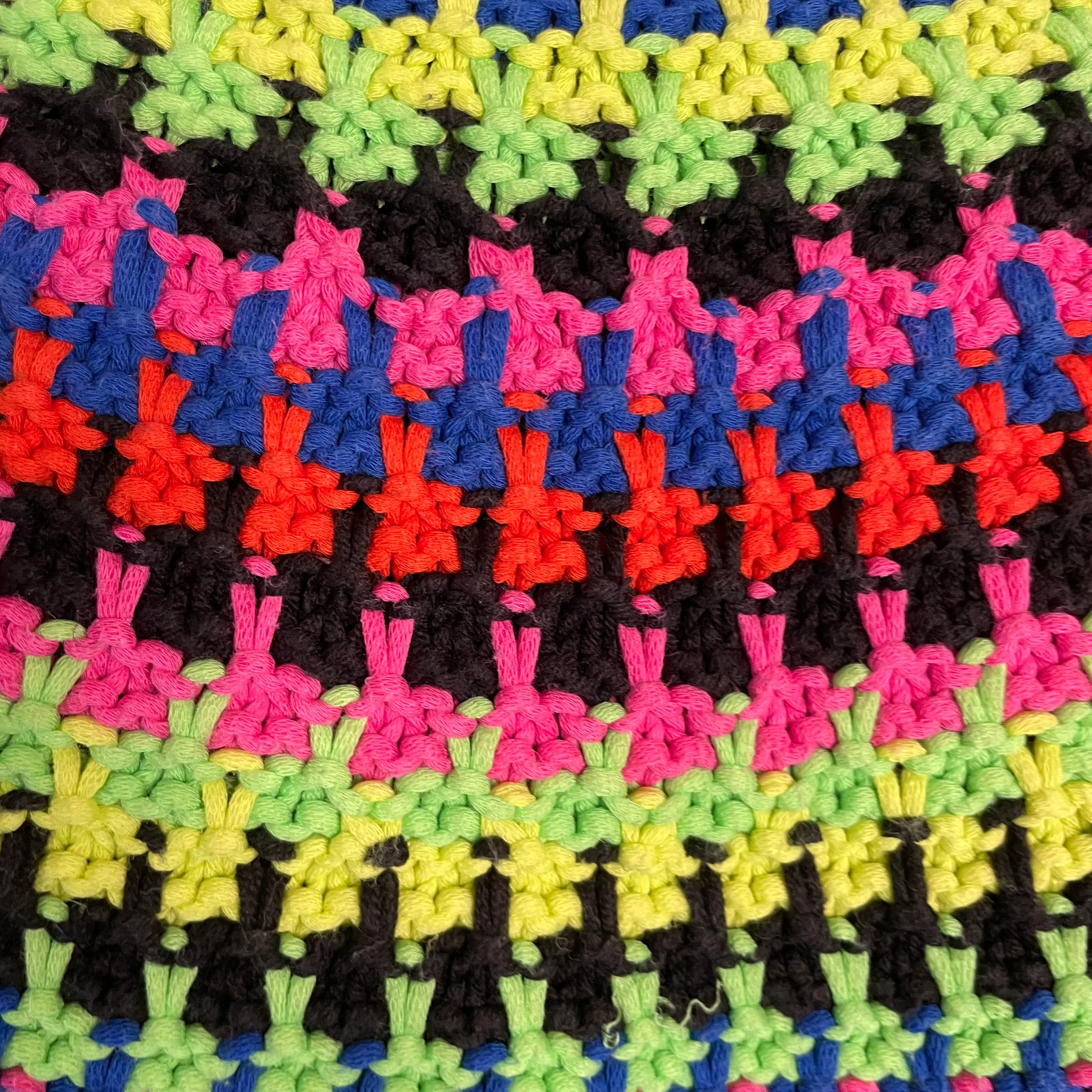 90s/00s Neon Fair Isle Cardigan Sweater By Ralph Lauren Active - Image 4