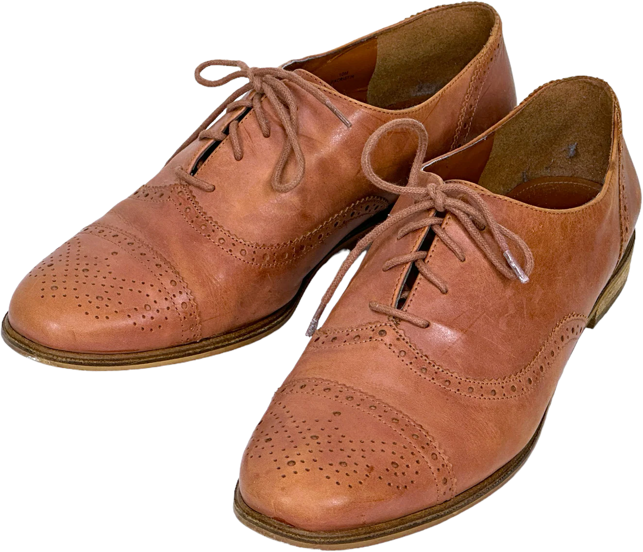 90s/00s Oxford Spectator Leather Shoes By Enzo Angiolini