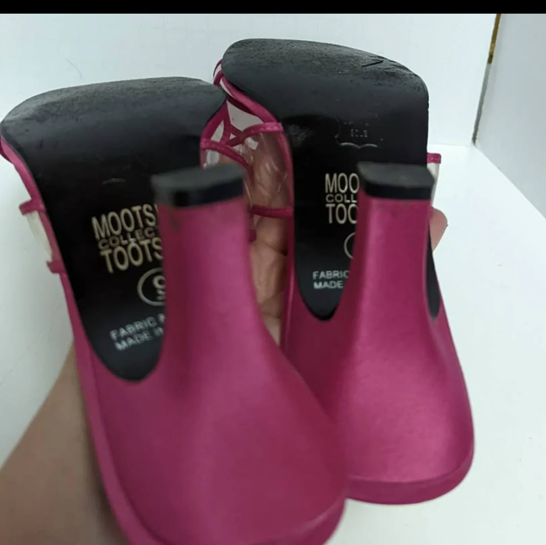 90s/00s Pink Satin With Clear Panel Kitten Heel Slides By Mootsies Tootsies - Image 4