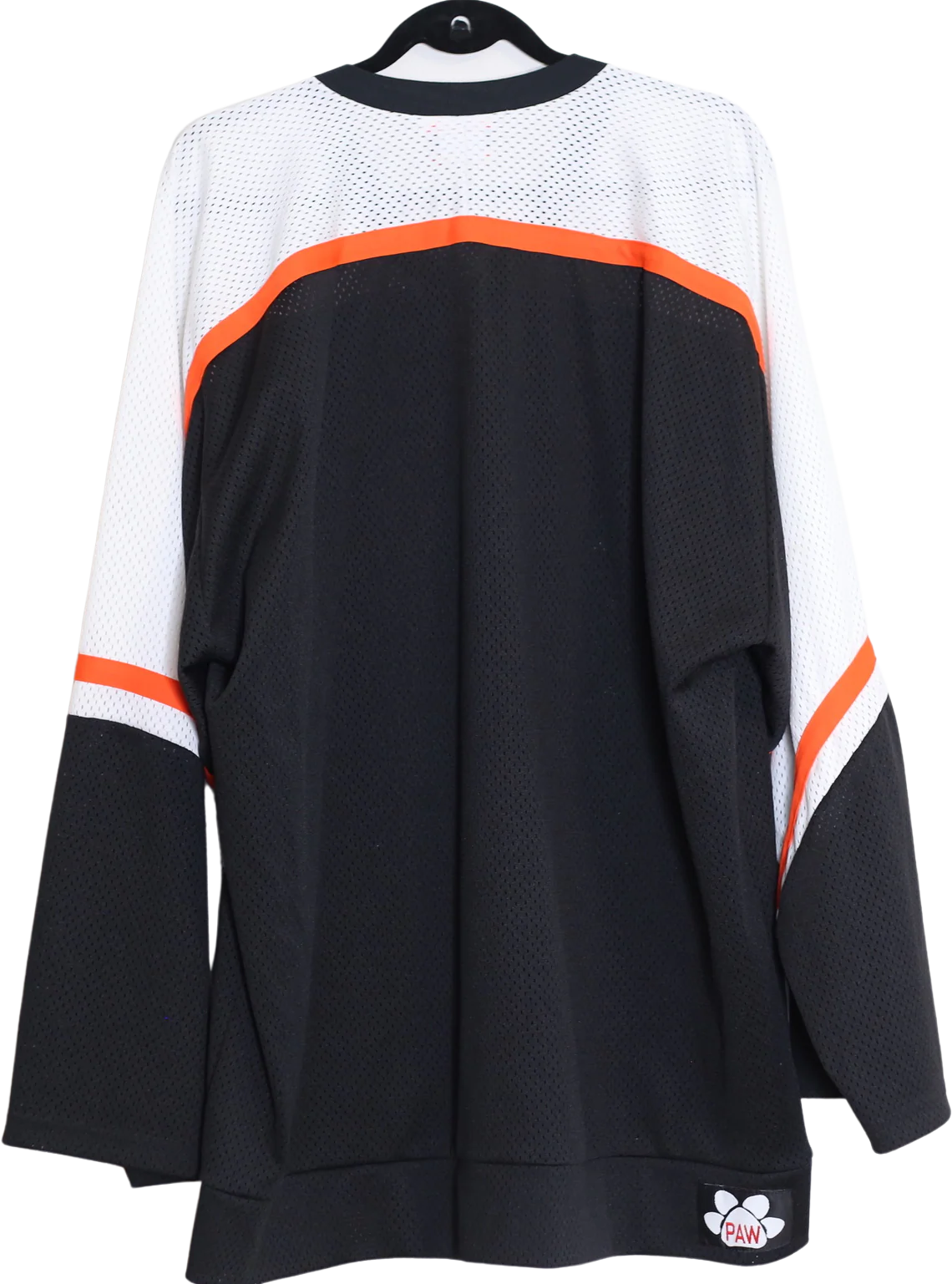 90s/00s Plus Size 3xl White Orange And Black Hockey Jersey - Image 2