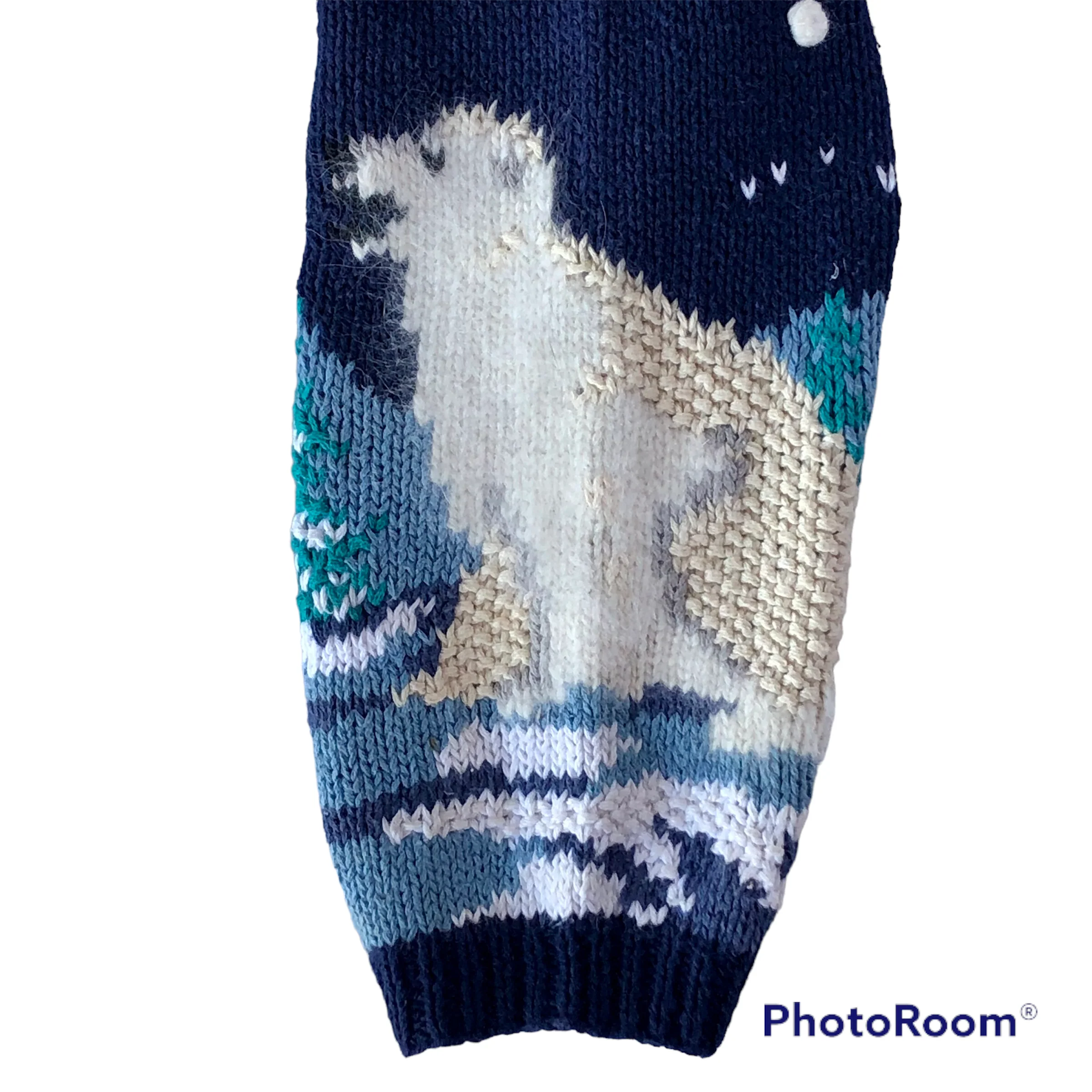 90s/00s Polar Bears Pullover Sweater Women Size Small By Design Options - Image 4