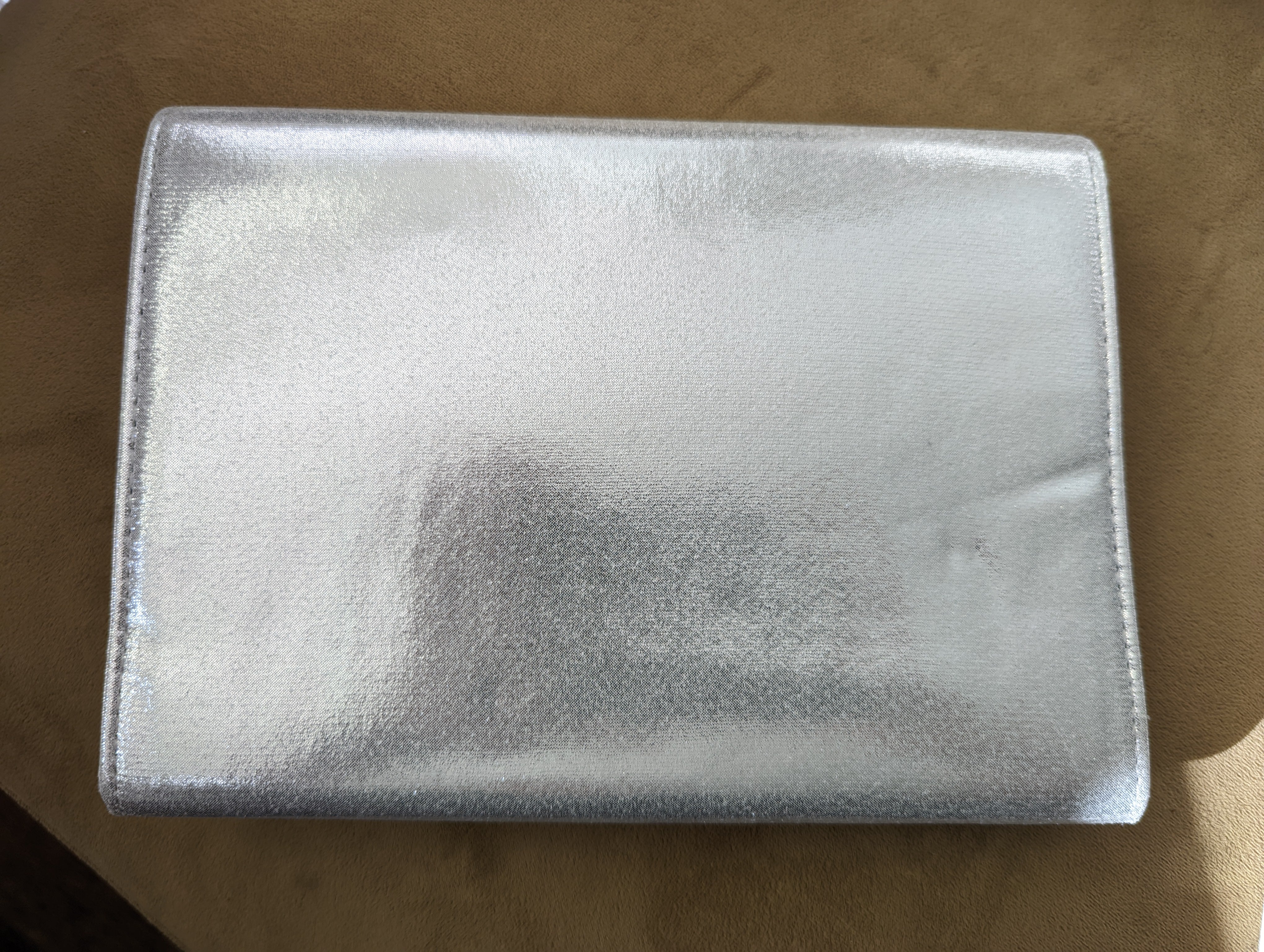 90s/00s Rhinestone Silver Cluch Purse - Image 7