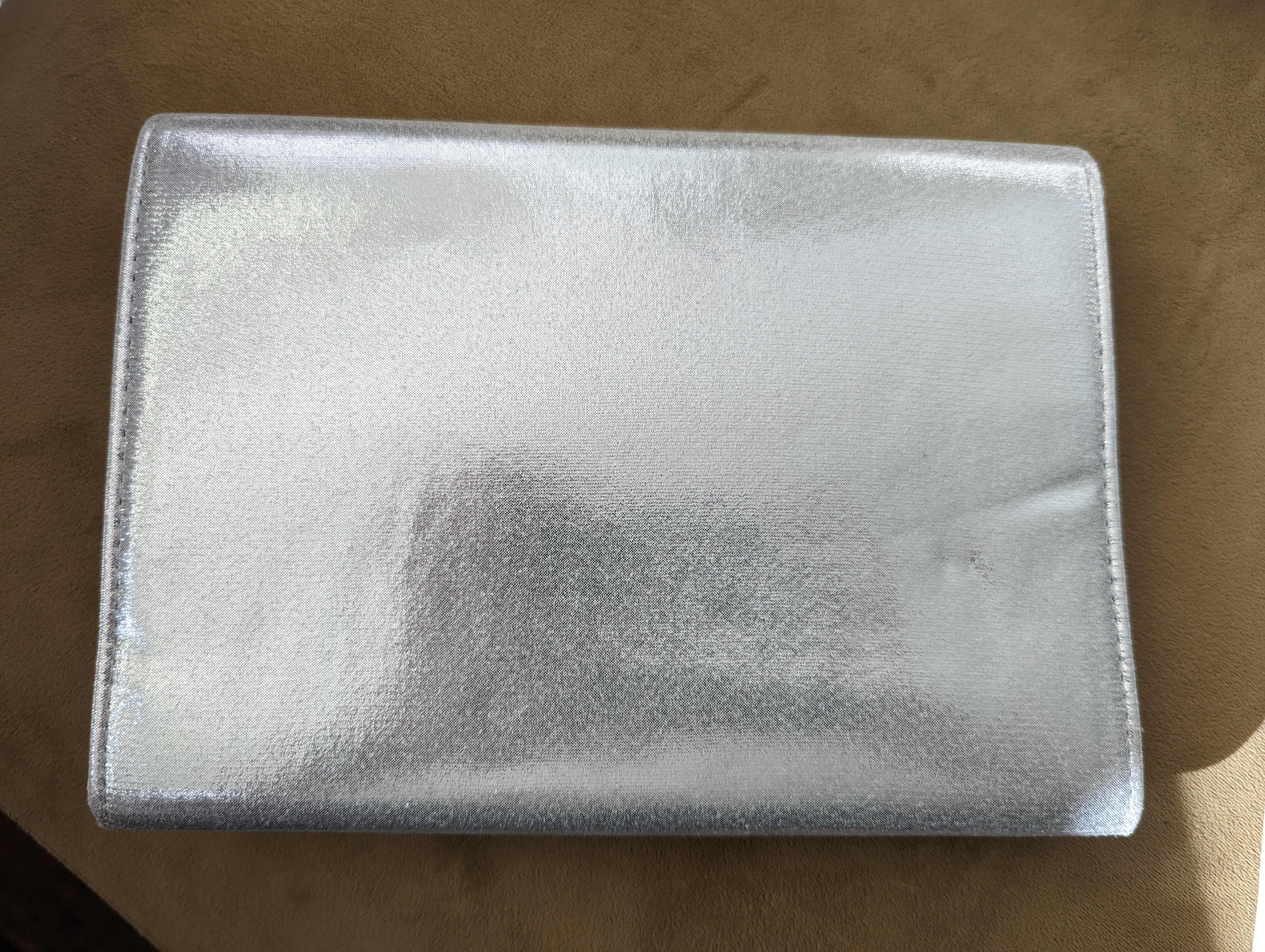 90s/00s Rhinestone Silver Cluch Purse - Image 8